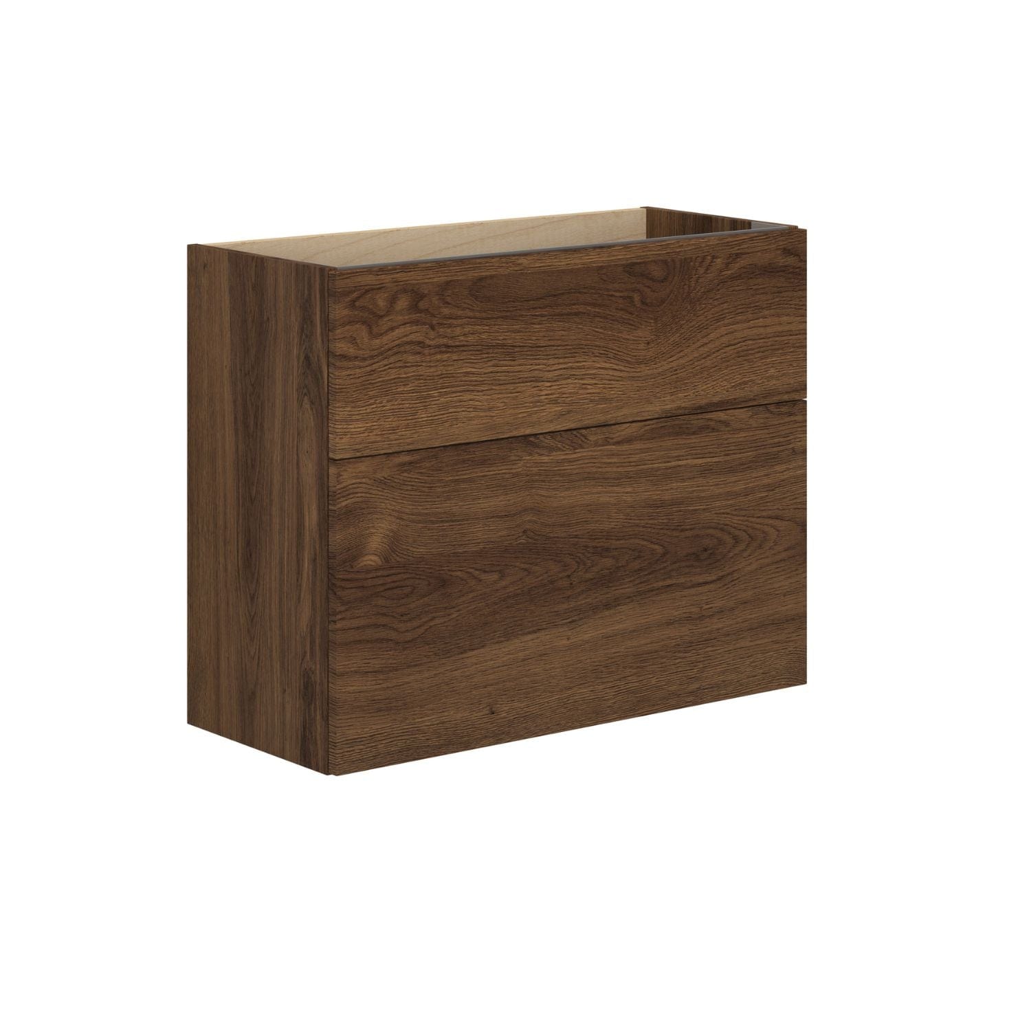 Dansani Inzo Servantskap 2sk B60-80xH64xD35cm, Slim - Glatt Brun eik / 80cm Dansani Servantskap DA-M06-1052