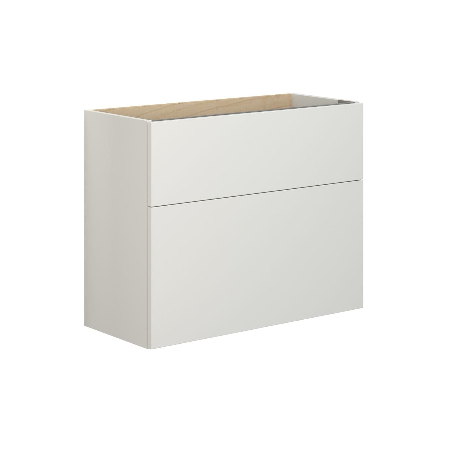 Dansani Inzo Servantskap 2sk B60-80xH64xD35cm, Slim - Glatt Hvit matt / 80cm Dansani Servantskap DA-M06-1010