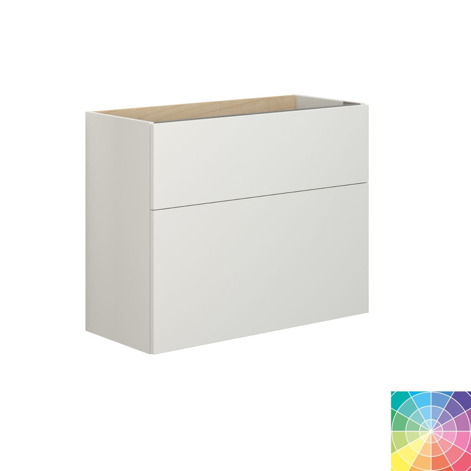 Dansani Inzo Servantskap 2sk B60-80xH64xD35cm, Slim - Glatt NCS farge / 80cm Dansani Servantskap DA-M06-1099