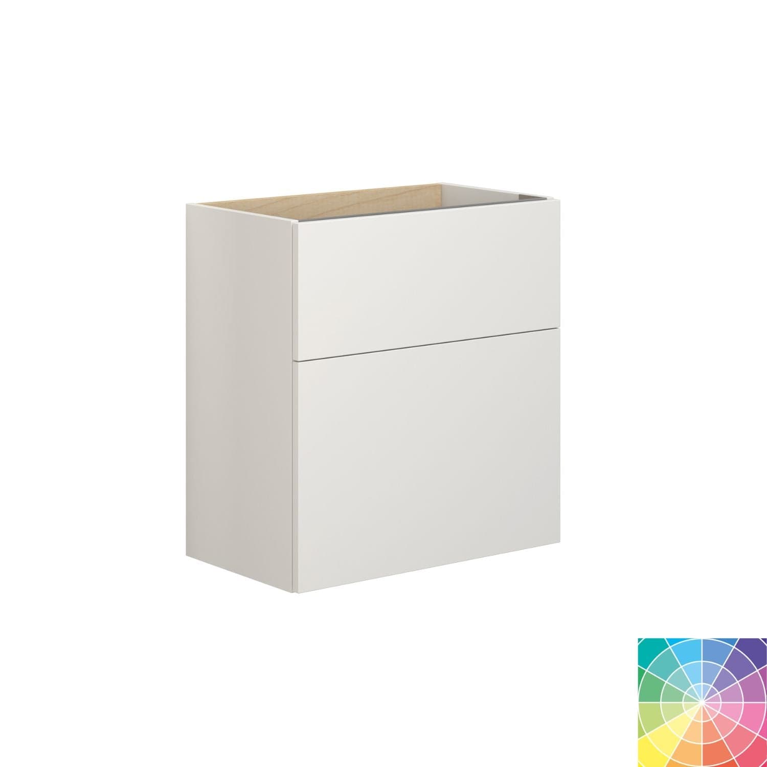 Dansani Inzo Servantskap 2sk B60xH64xD35cm, Glatt NCS farge Dansani Servantskap DA-M05-1099