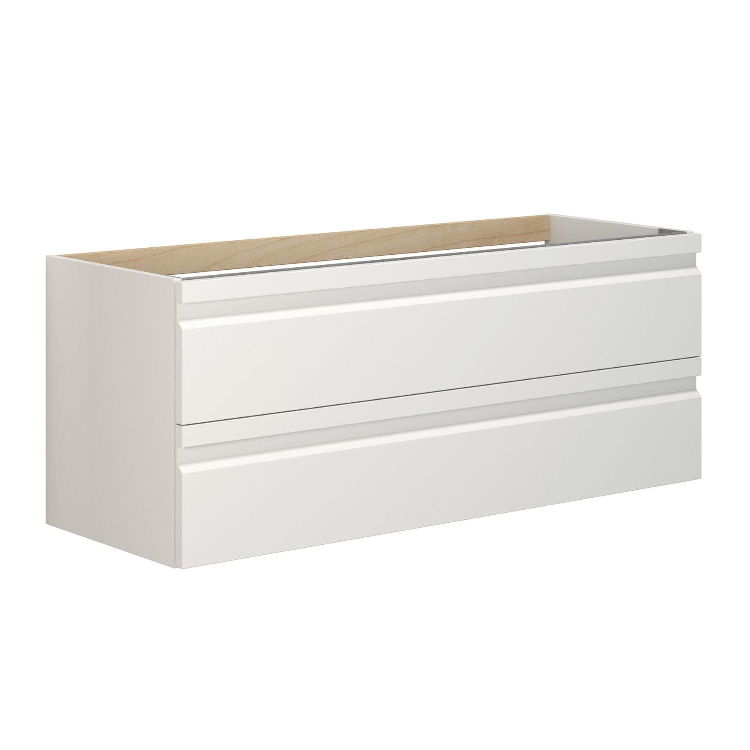 Dansani Inzo Servantskap B40-120xH48xD44cm - m/2skuffer, Integrert Hvit matt lakk / 120cm Dansani Servantskap DA-M22-2071