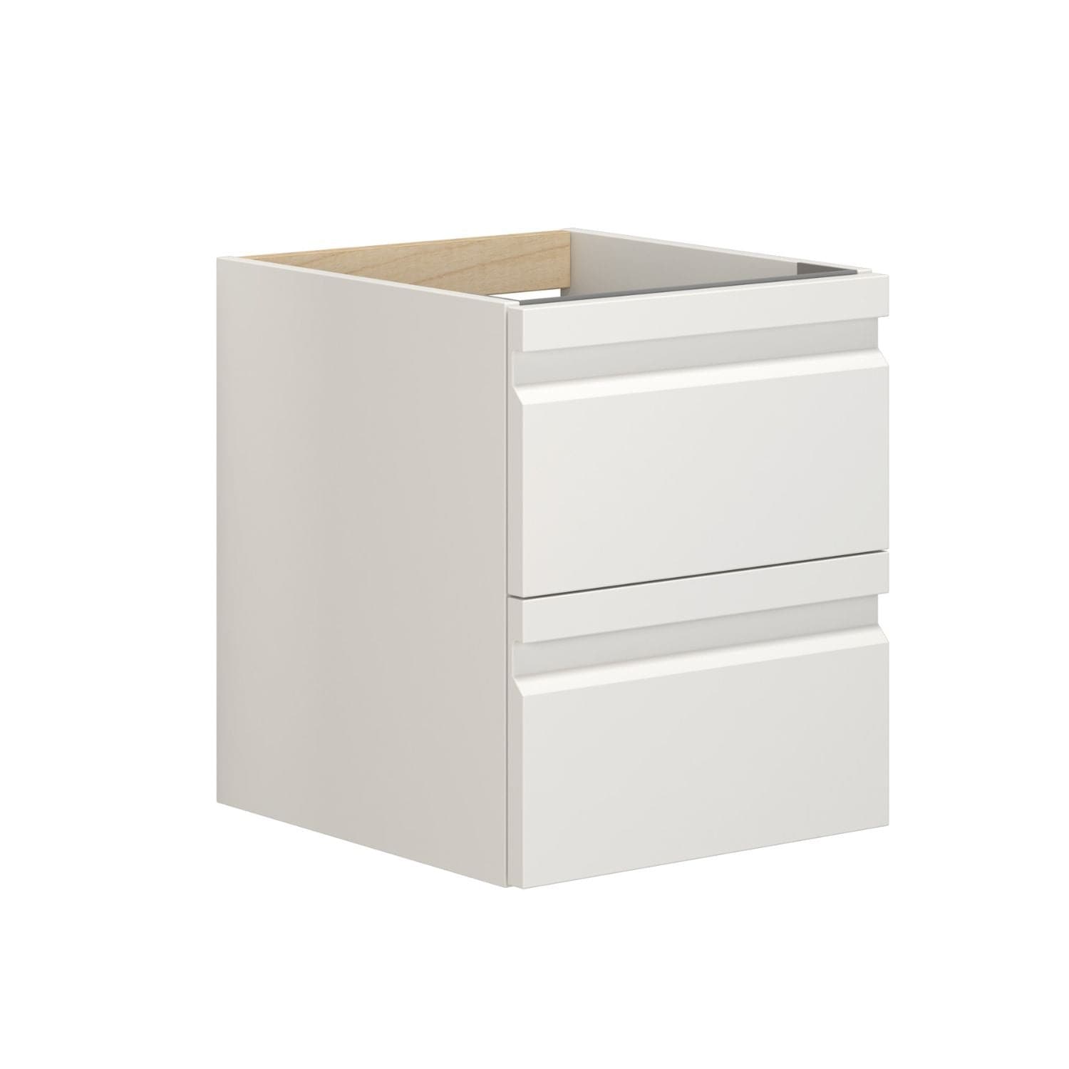 Dansani Inzo Servantskap B40-120xH48xD44cm - m/2skuffer, Integrert Hvit matt lakk / 40cm Dansani Servantskap DA-M18-2071