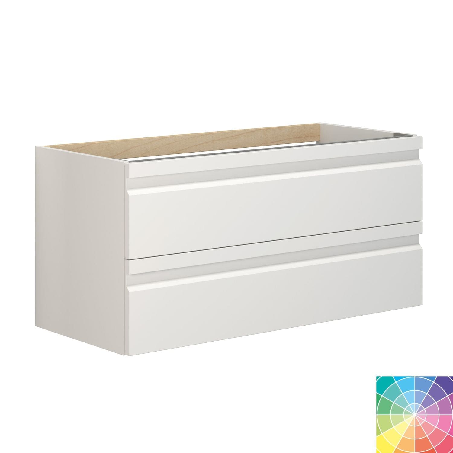 Dansani Inzo Servantskap B40-120xH48xD44cm - m/2skuffer, Integrert NCS farge / 100cm Dansani Servantskap DA-M21-2099