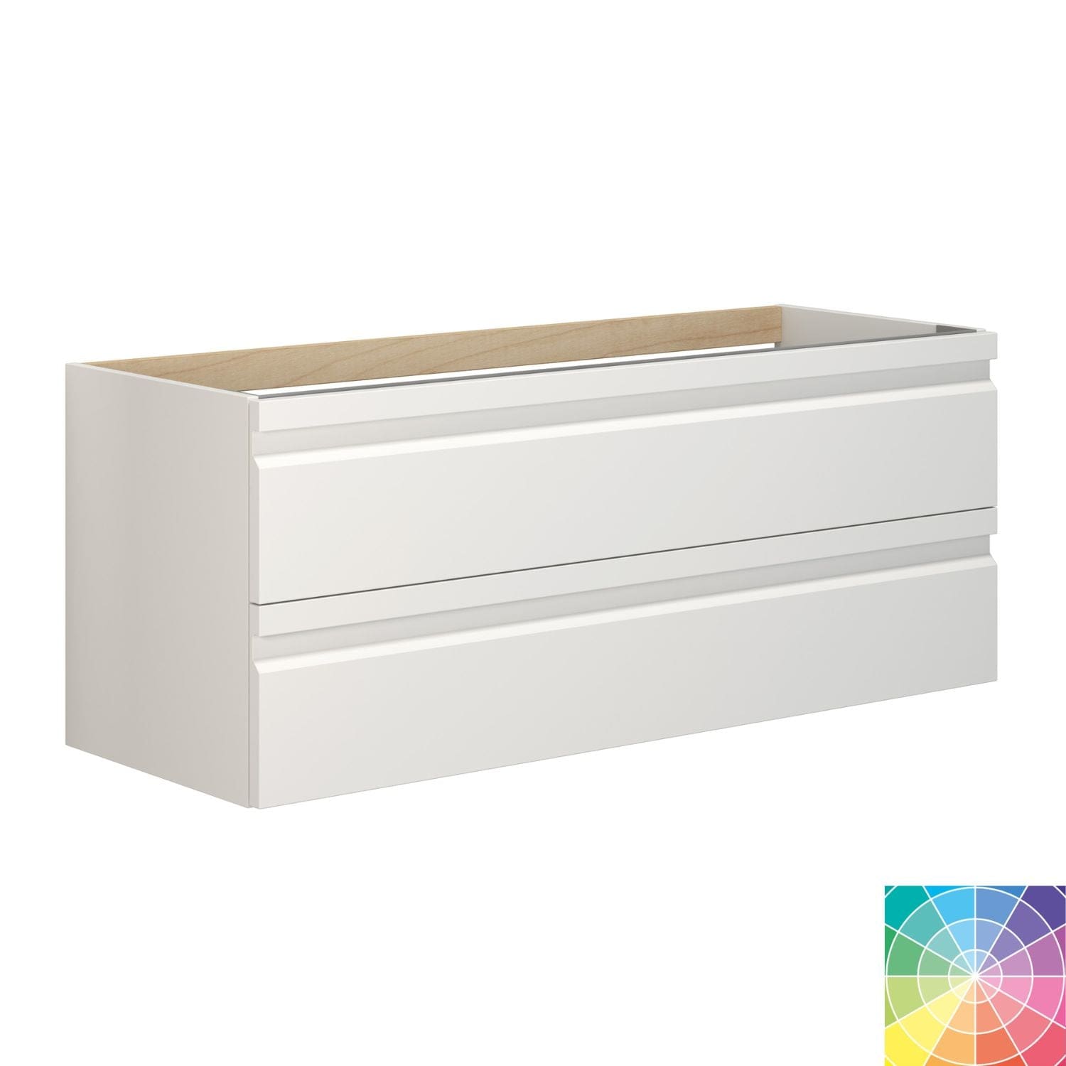 Dansani Inzo Servantskap B40-120xH48xD44cm - m/2skuffer, Integrert NCS farge / 120cm Dansani Servantskap DA-M22-2099