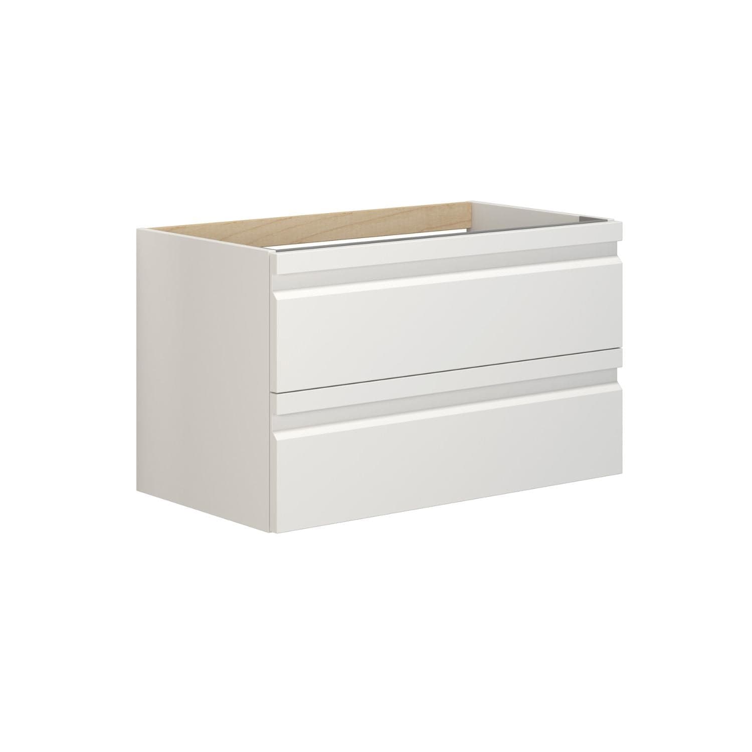 Dansani Inzo Servantskap med 2sk B60-120xH48xD44cm, Integrert Hvit matt lakk / 80cm Dansani Servantskap DA-M09-2071