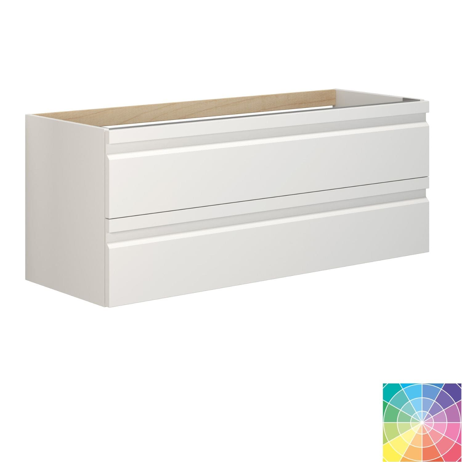 Dansani Inzo Servantskap med 2sk B60-120xH48xD44cm, Integrert NCS Farge / 120cm dobbel Dansani Servantskap DA-M12-2099