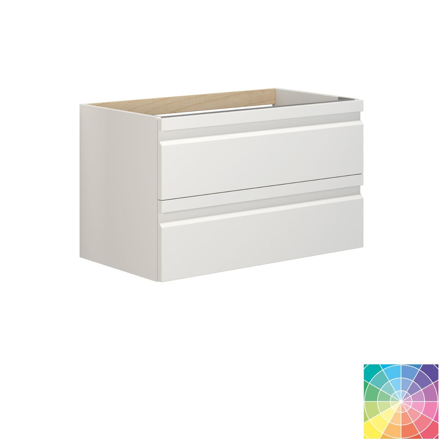 Dansani Inzo Servantskap med 2sk B60-120xH48xD44cm, Integrert NCS Farge / 80cm Dansani Servantskap DA-M09-2099