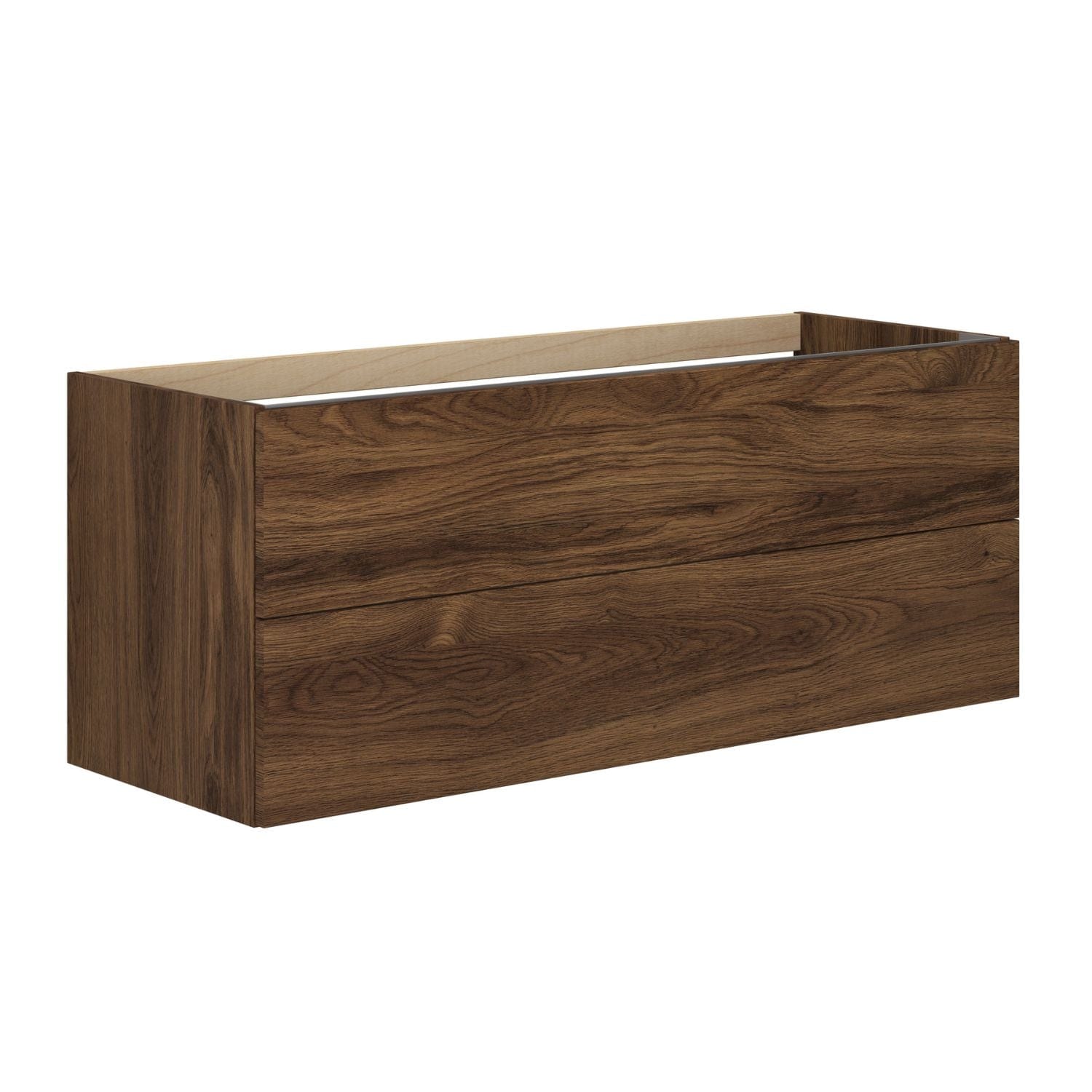 Dansani Inzo Sideskap 2 skuffer B40-120xH48xD44 cm - Glatt Brun eik / 120cm Dansani Sideskap bad DA-M22-1052