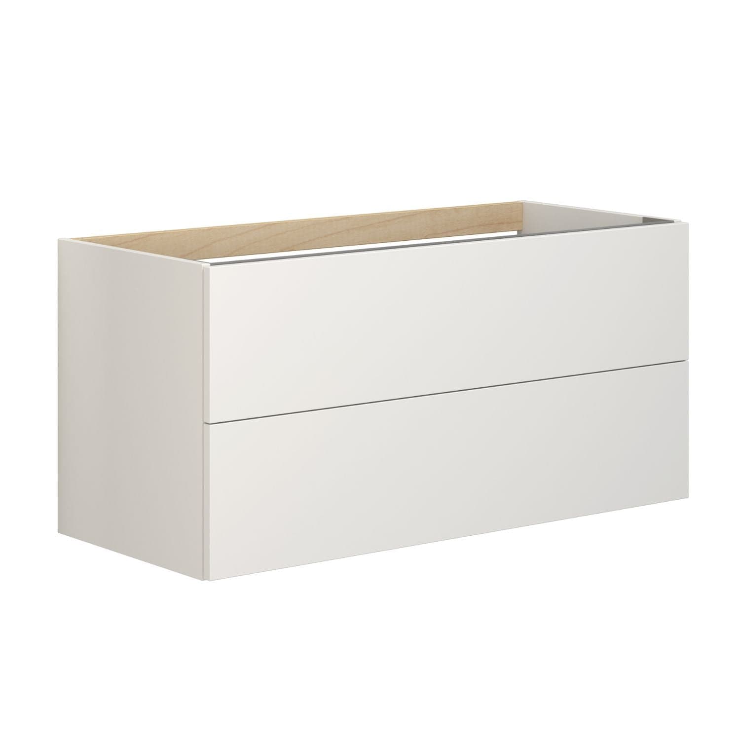 Dansani Inzo Sideskap 2 skuffer B40-120xH48xD44 cm - Glatt Hvit matt / 100cm Dansani Sideskap bad DA-M21-1010