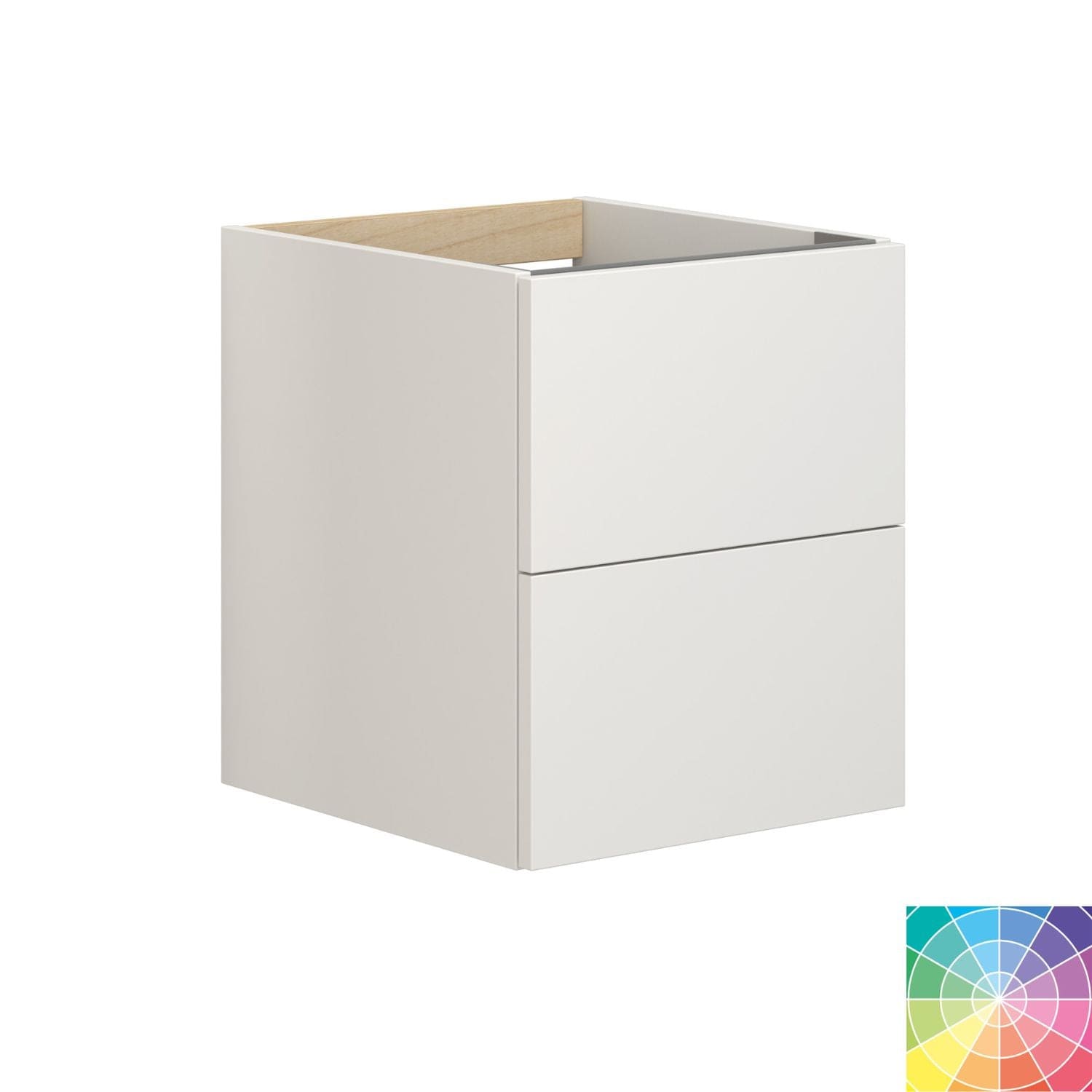 Dansani Inzo Sideskap 2 skuffer B40-120xH48xD44 cm - Glatt NCS farge / 40cm Dansani Sideskap bad DA-M18-1099