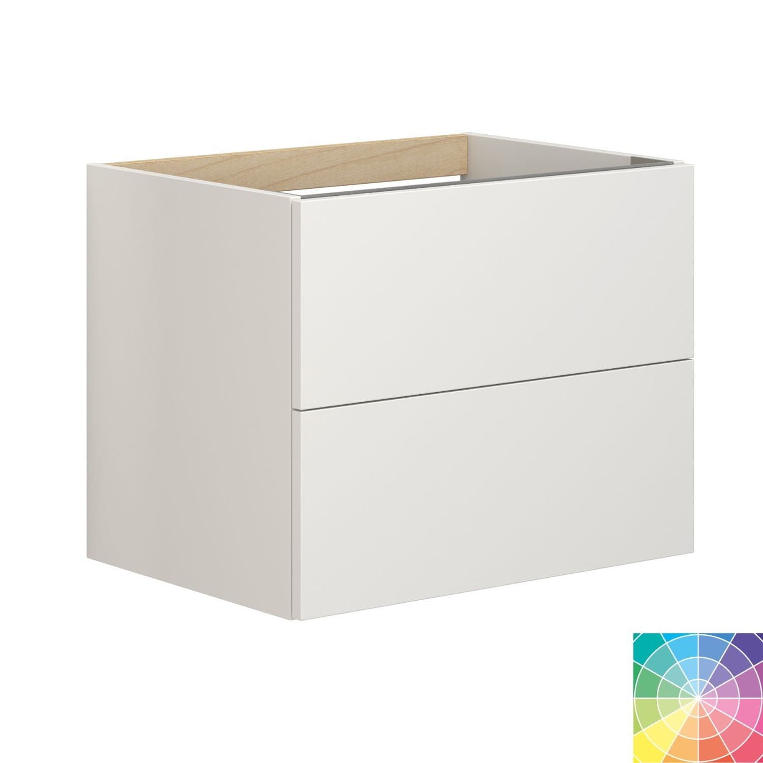 Dansani Inzo Sideskap 2 skuffer B40-120xH48xD44 cm - Glatt NCS farge / 60cm Dansani Sideskap bad DA-M19-1099