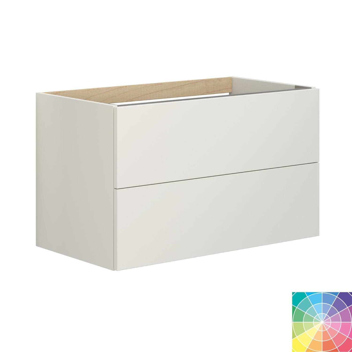 Dansani Inzo Sideskap 2 skuffer B40-120xH48xD44 cm - Glatt NCS farge / 80cm Dansani Sideskap bad DA-M20-1099