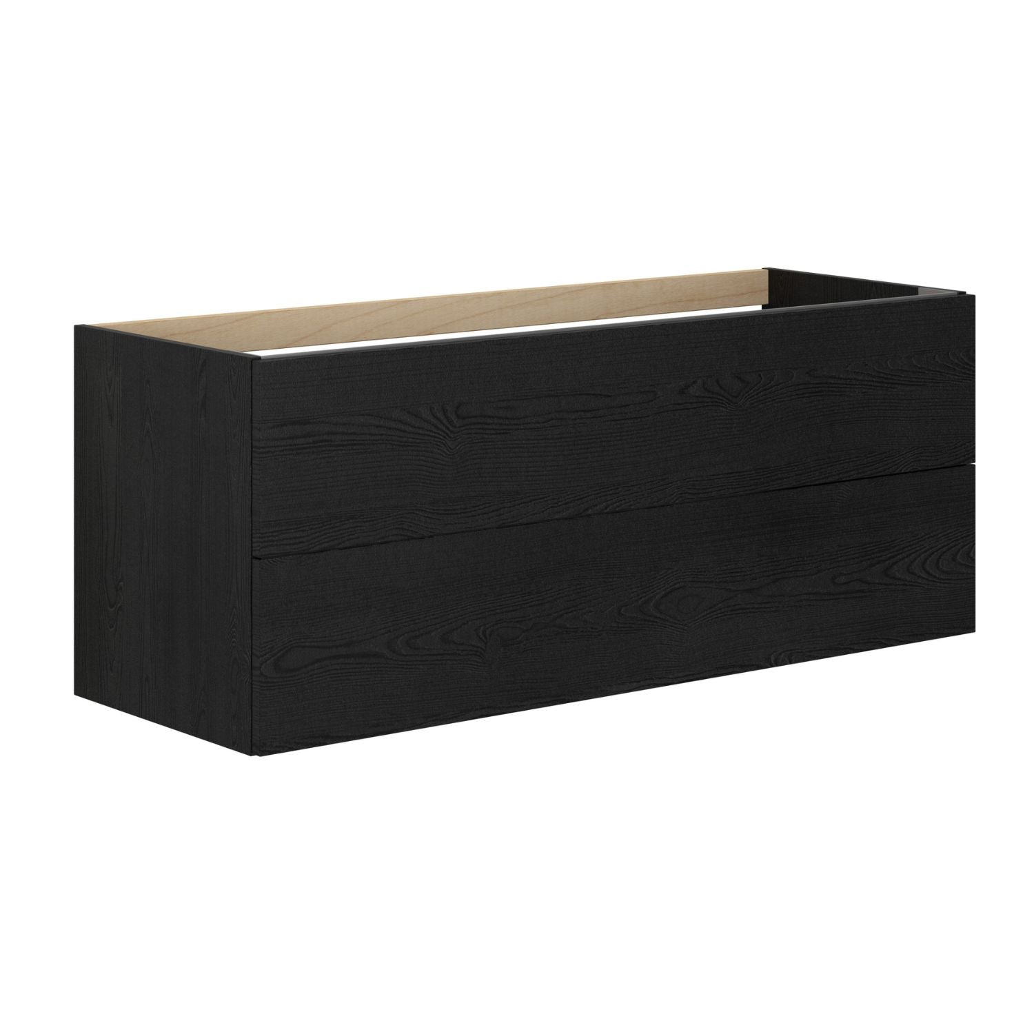 Dansani Inzo Sideskap 2 skuffer B40-120xH48xD44 cm - Glatt Svart eik / 120cm Dansani Sideskap bad DA-M22-1050