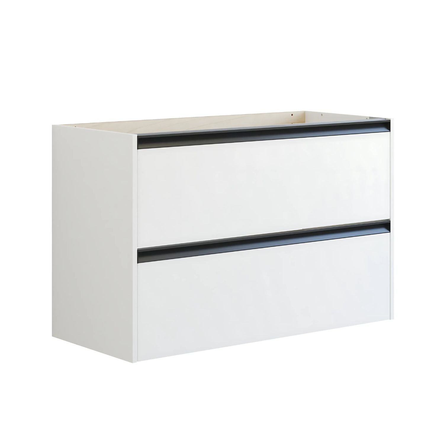 Dansani Inzo Skap med Integrert Grep 2 skuff B60-120xH64xD44cm Hvit matt / 100cm Dansani Sideskap bad DA-T17-7010