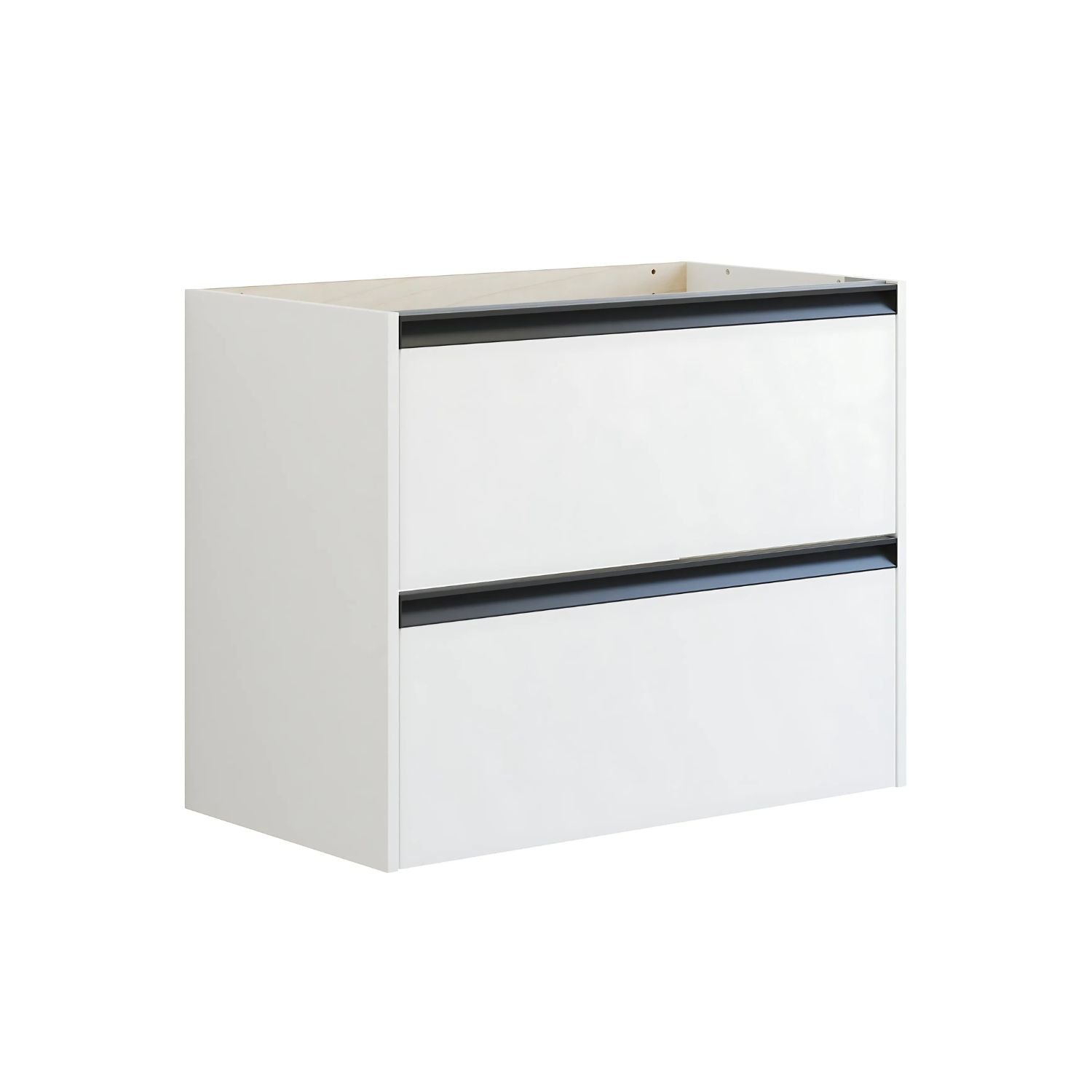 Dansani Inzo Skap med Integrert Grep 2 skuff B60-120xH64xD44cm Hvit matt / 80cm Dansani Sideskap bad DA-T16-7010