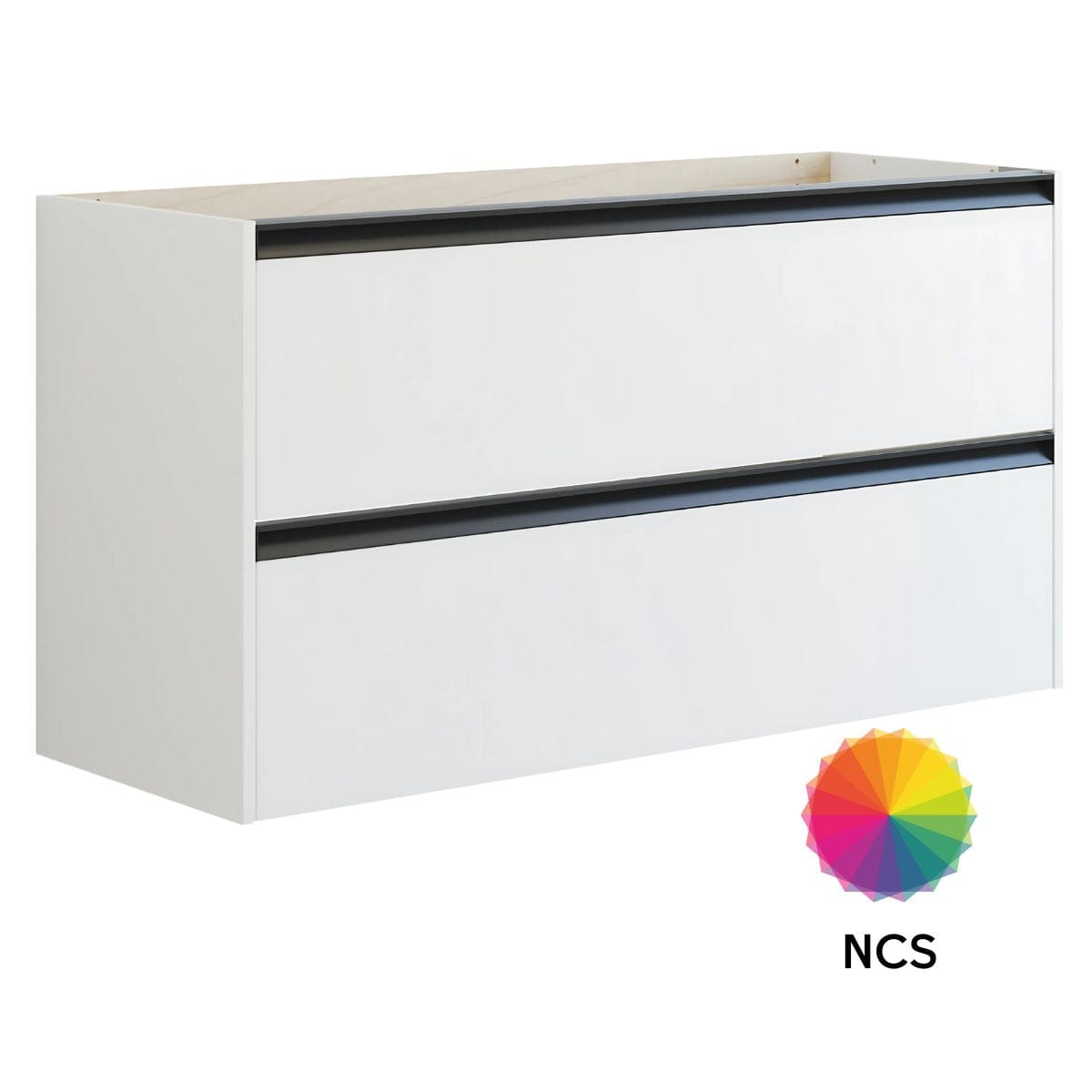 Dansani Inzo Skap med Integrert Grep 2 skuff B60-120xH64xD44cm NCS farge / 120cm Dansani Sideskap bad DA-T18-7099