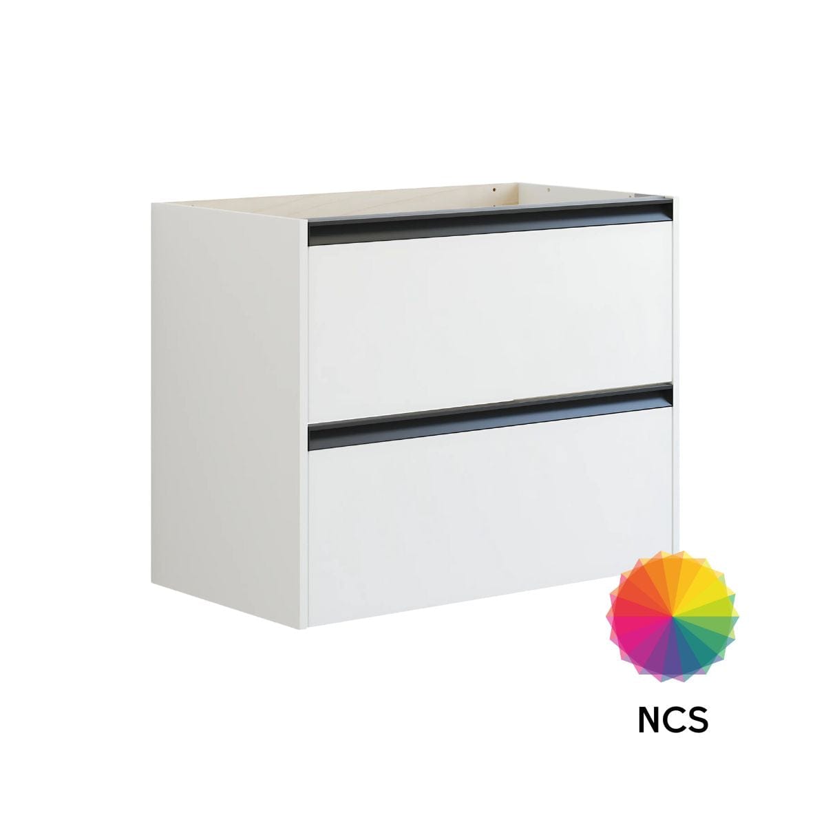 Dansani Inzo Skap med Integrert Grep 2 skuff B60-120xH64xD44cm NCS farge / 80cm Dansani Sideskap bad DA-T16-7099