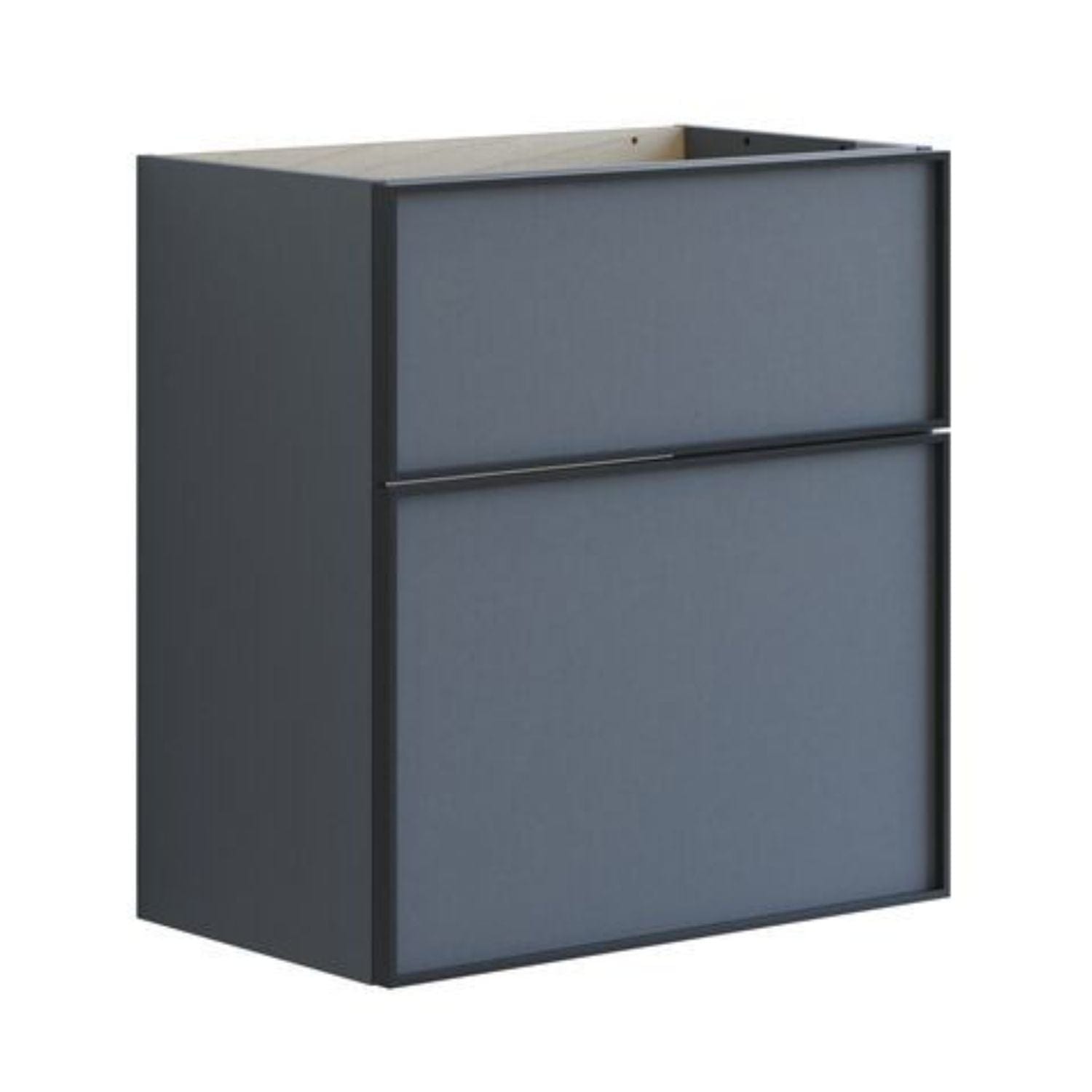 Dansani Inzo Slim Servantskap Alu-ramme svart ekstra høy underskuff Grå matt / 60cm Dansani Servantskap DA-U10-8003