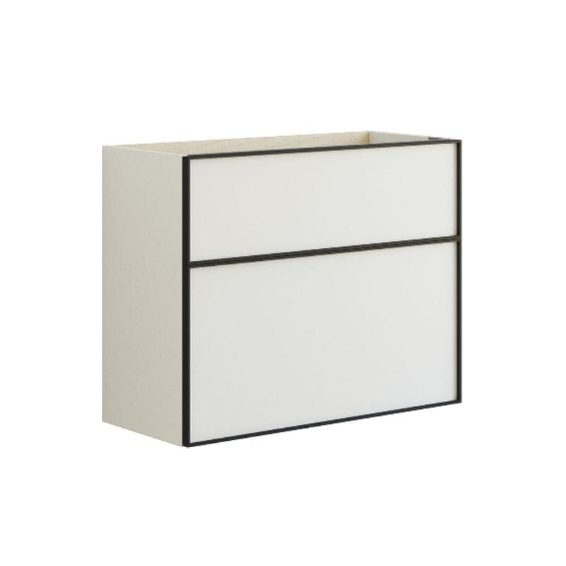 Dansani Inzo Slim Servantskap Alu-ramme svart ekstra høy underskuff Hvit matt / 80cm Dansani Servantskap DA-U11-8010