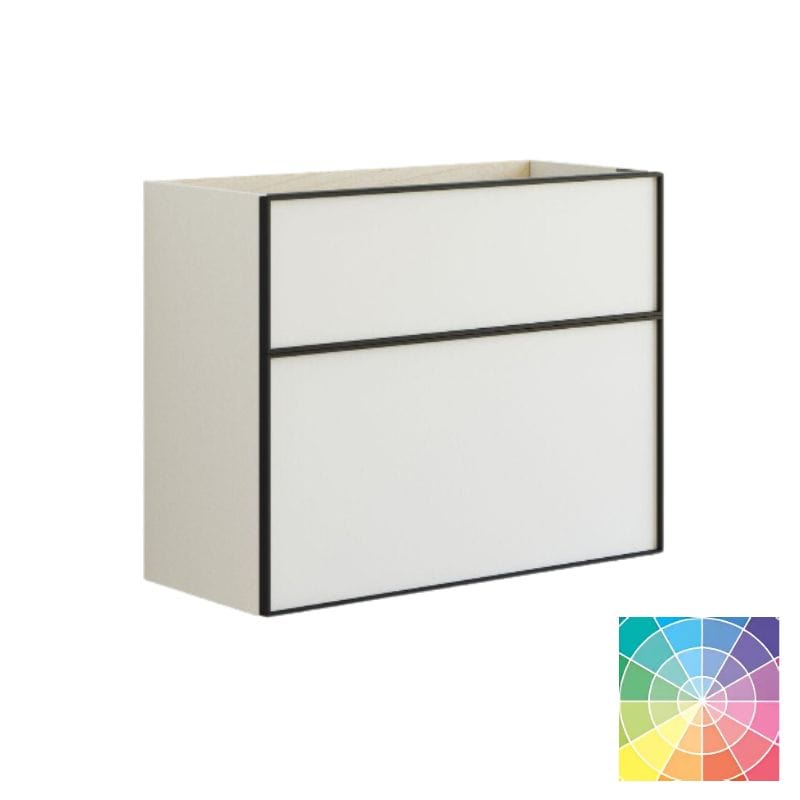 Dansani Inzo Slim Servantskap Alu-ramme svart ekstra høy underskuff NCS farge / 80cm Dansani Servantskap DA-U11-8099