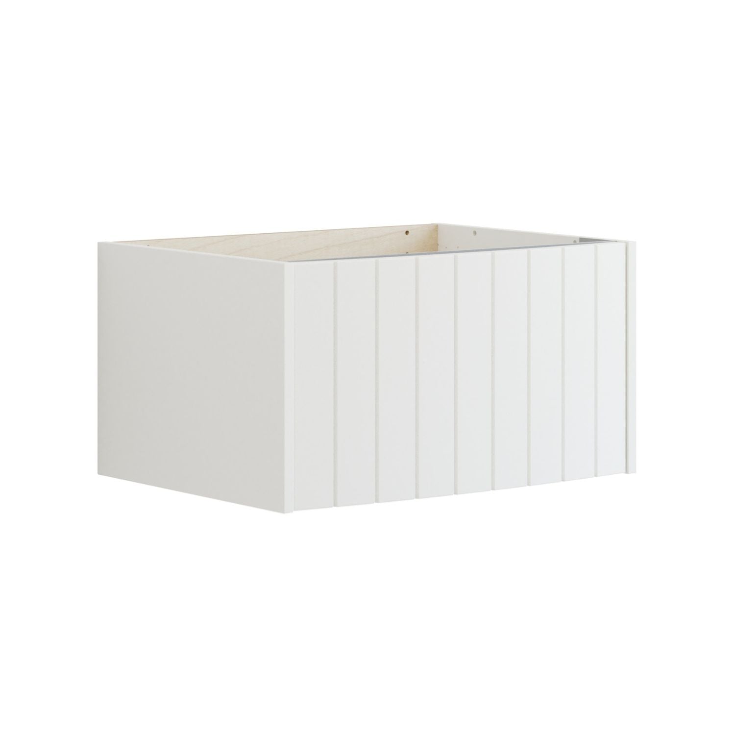 Dansani Inzo Vintage Rillet Servantskap 1 skuff - Buet Hvit matt / 60cm Dansani Servantskap DA-R01-4010