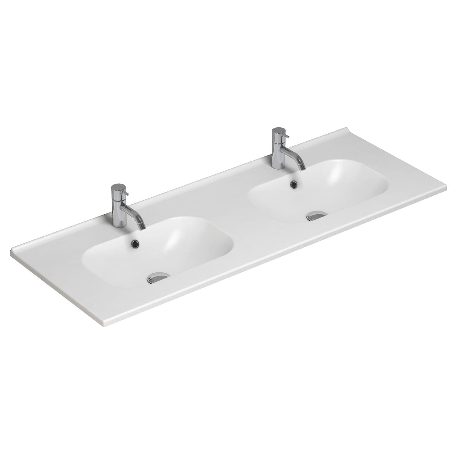 Dansani Kantate Servant B60-160xH1,8xD45cm, porselen Hvit / 120cm dobbel / Ja Dansani Baderomsservant DA-531922003