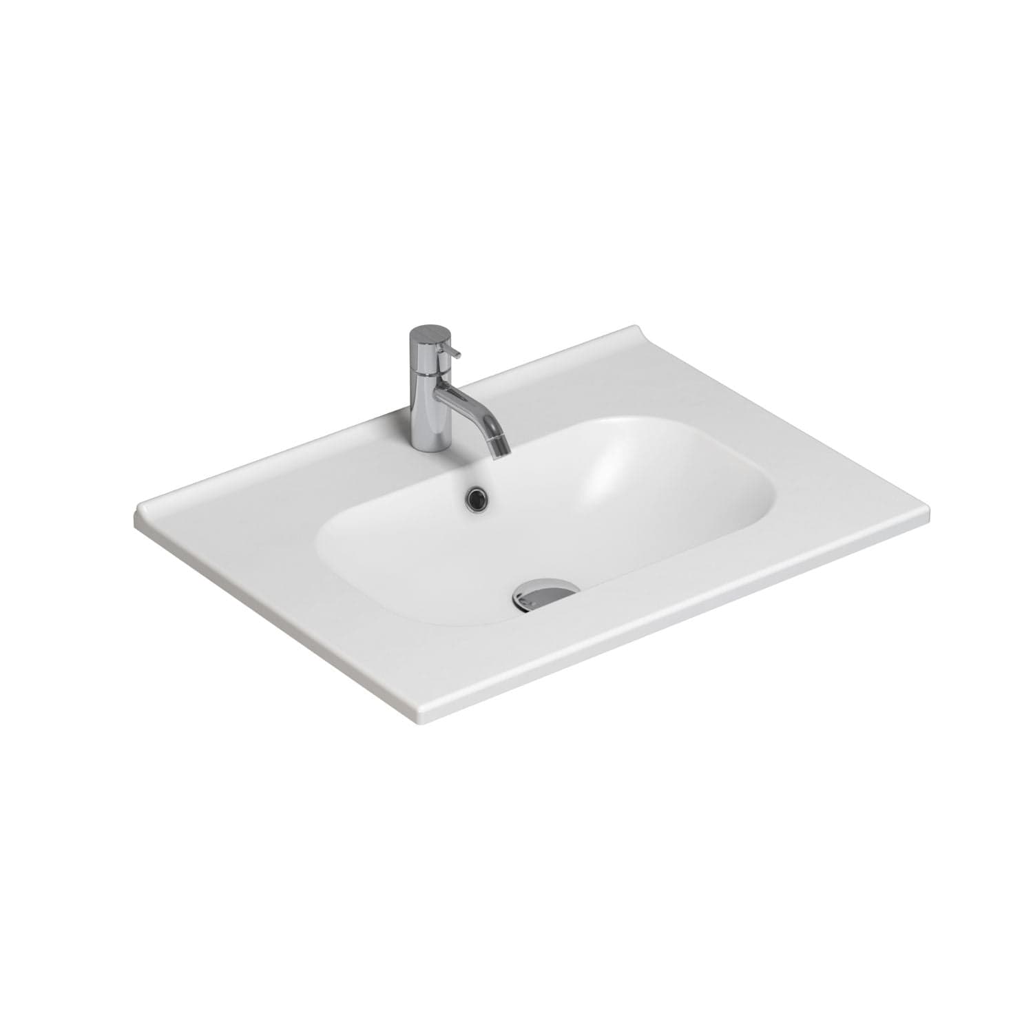 Dansani Kantate Servant B60-160xH1,8xD45cm, porselen Hvit / 60cm / Ja Dansani Baderomsservant DA-531906003