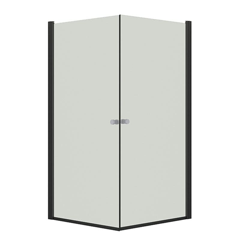 Dansani Match A+A Dusjhjørne Rett Svart matt / 80x100cm / Klart glass Dansani Dusjhjørne BUN-A81101-03SM