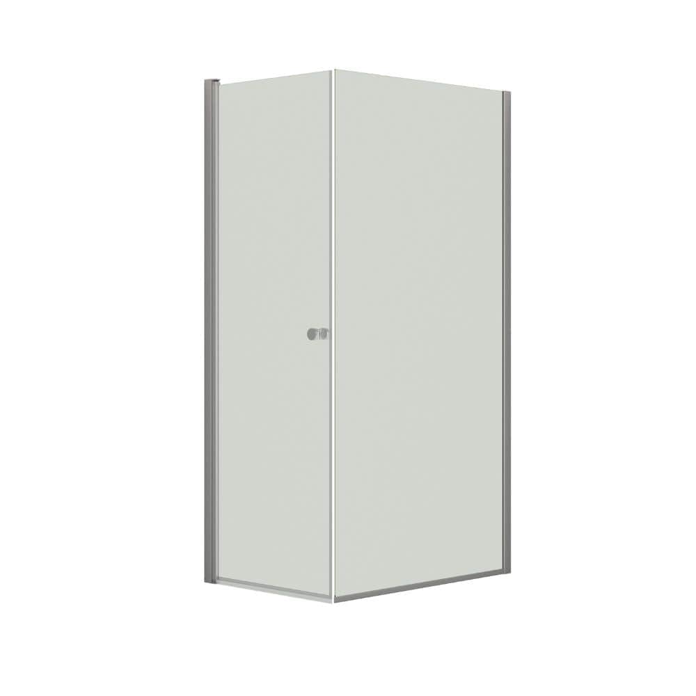Dansani Match A+D Dusjhjørne Kombi (dør+vegg) Sateng / 70x50cm / Klart glass Dansani Dusjhjørne BUN-AD7151-01KL