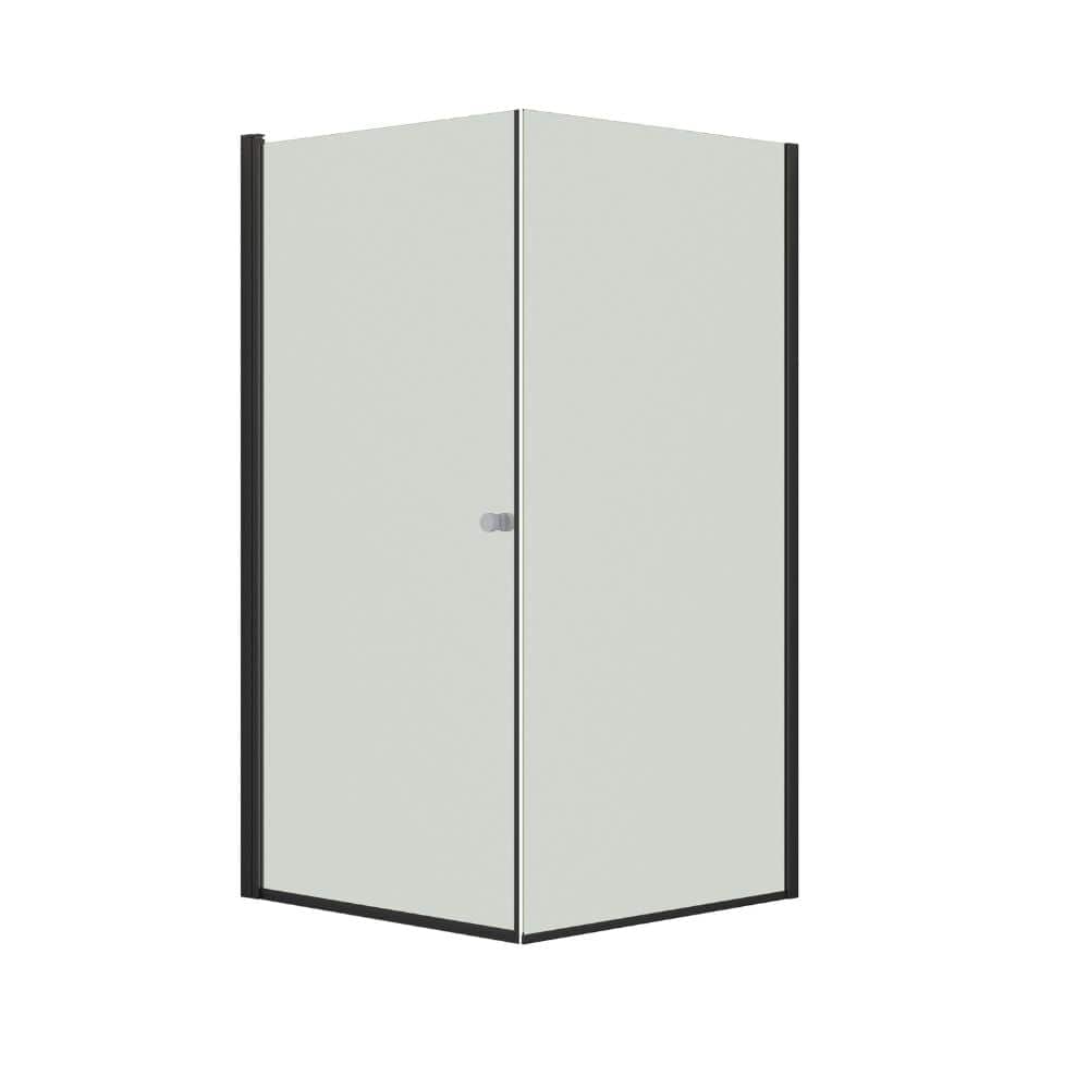 Dansani Match A+D Dusjhjørne Kombi (dør+vegg) Svart matt / 70x50cm / Klart glass Dansani Dusjhjørne BUN-AD7151-03SM