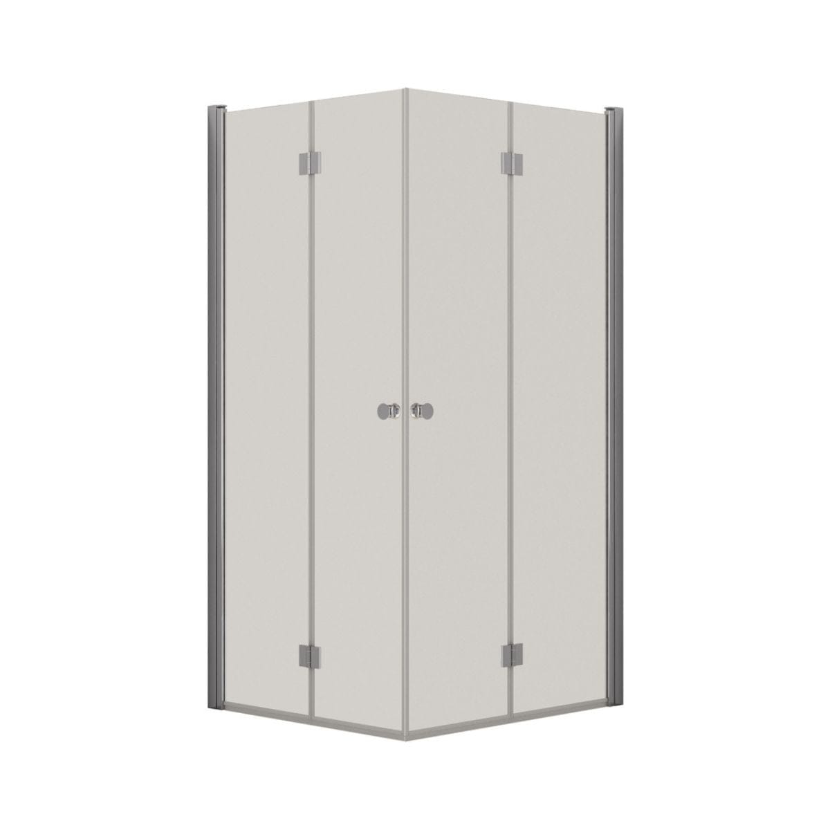 Dansani Match B+B Dusjhjørne Leddet Krom / 80x100cm / Klart glass Dansani Dusjhjørne BUN-B81101-05KR