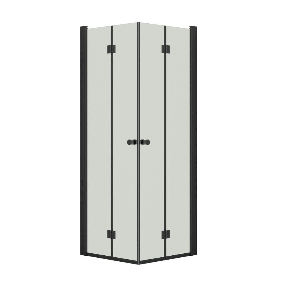 Dansani Match B+B Dusjhjørne Leddet Svart matt / 70x70cm / Klart glass Dansani Dusjhjørne BUN-B7171-03SM