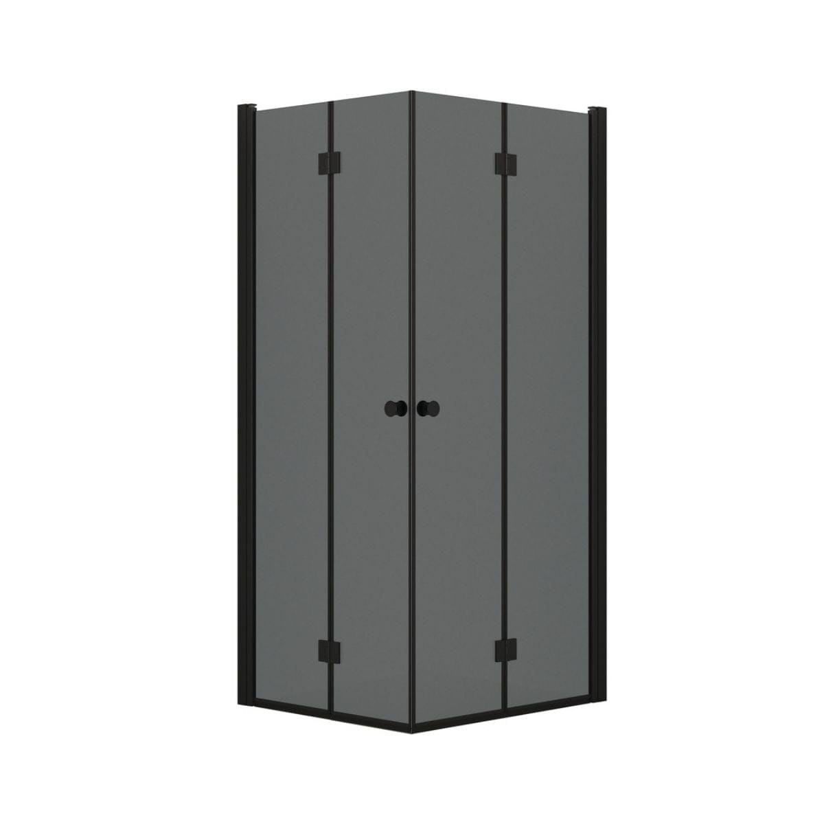 Dansani Match B+B Dusjhjørne Leddet Svart matt / 80x90cm / Tonet glass Dansani Dusjhjørne BUN-B8191-04SM