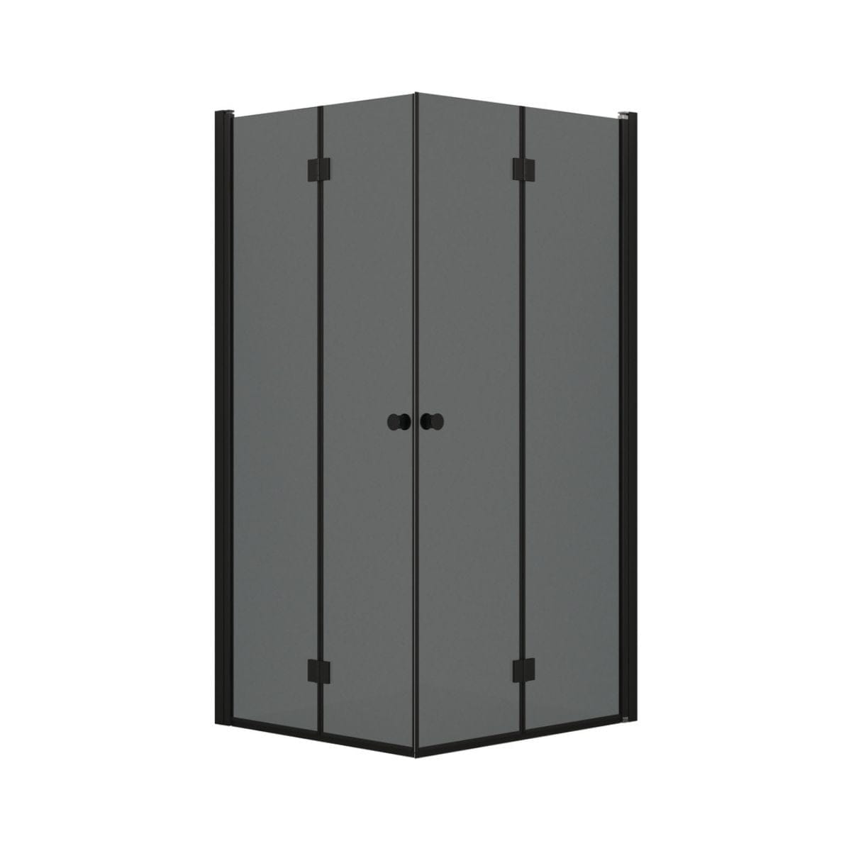 Dansani Match B+B Dusjhjørne Leddet Svart matt / 90x100cm / Tonet glass Dansani Dusjhjørne BUN-B91101-04SM