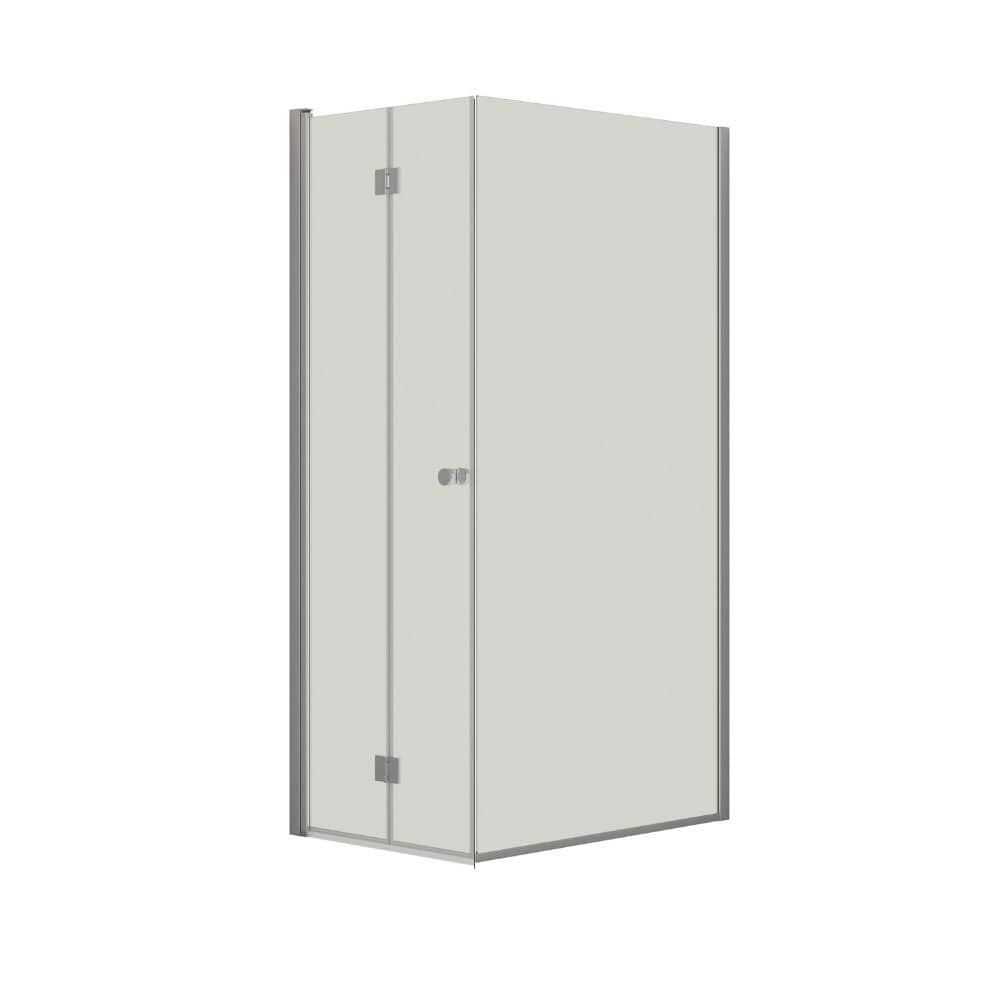 Dansani Match B+D Dusjhjørne Kombi (foldedør+vegg) Sateng / 70x50cm / Klart glass Dansani Dusjhjørne BUN-BD7151-01KL