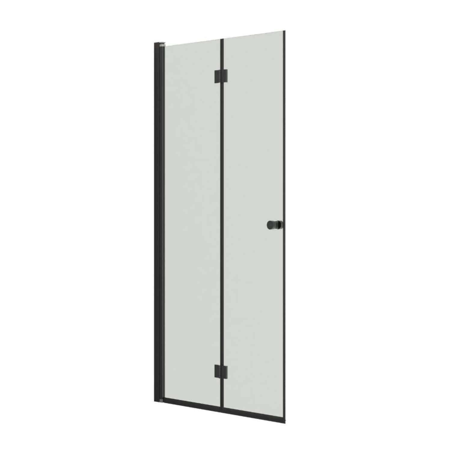 Dansani Match B Foldedør Svart matt / 100cm / Klart glass Dansani Dusjdør DA-B101-03