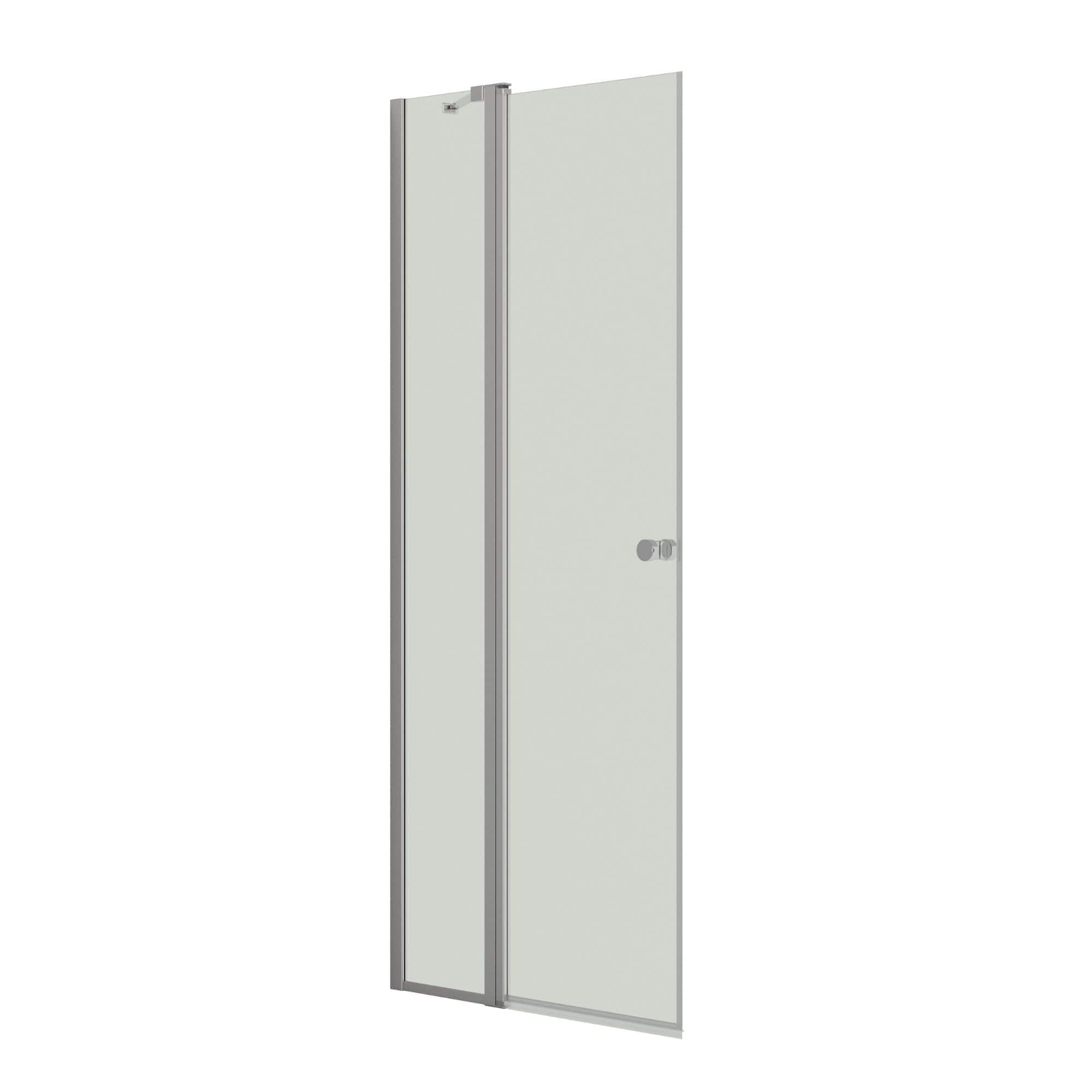 Dansani Match C Dusjdør med sidepanel Sateng / 90cm / Klart glass Dansani Dusjdør DA-C91-01