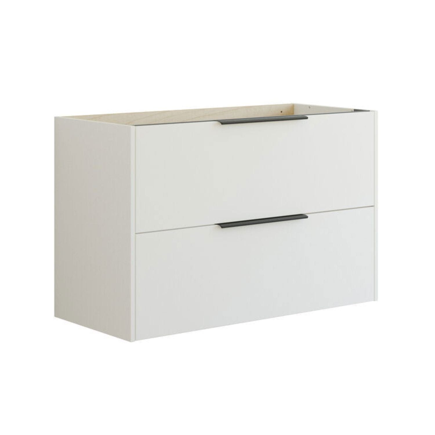 Dansani Mido+ Classic Glatt Servantskap 2 Skuff Hvit matt / 100cm Dansani Servantskap DA-N29-1010