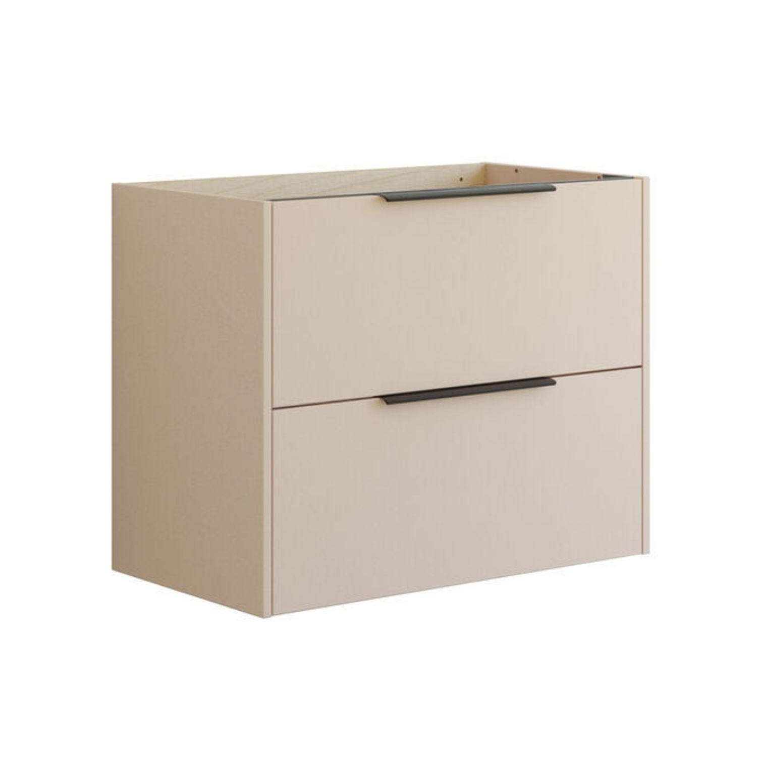 Dansani Mido+ Classic Glatt Servantskap 2 Skuff Sand matt / 80cm Dansani Servantskap DA-N28-1034