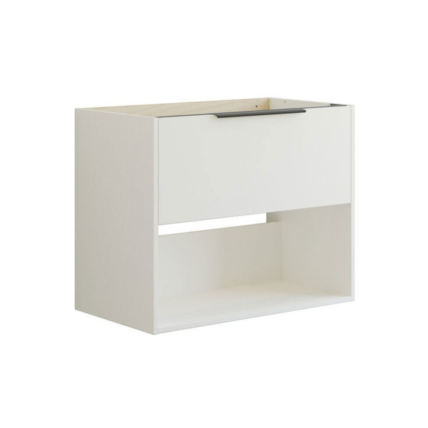 Dansani Mido+ Classic Glatt Servantskap Med skuff og åpent rom Hvit matt / 80cm Dansani Servantskap DA-N25-1010