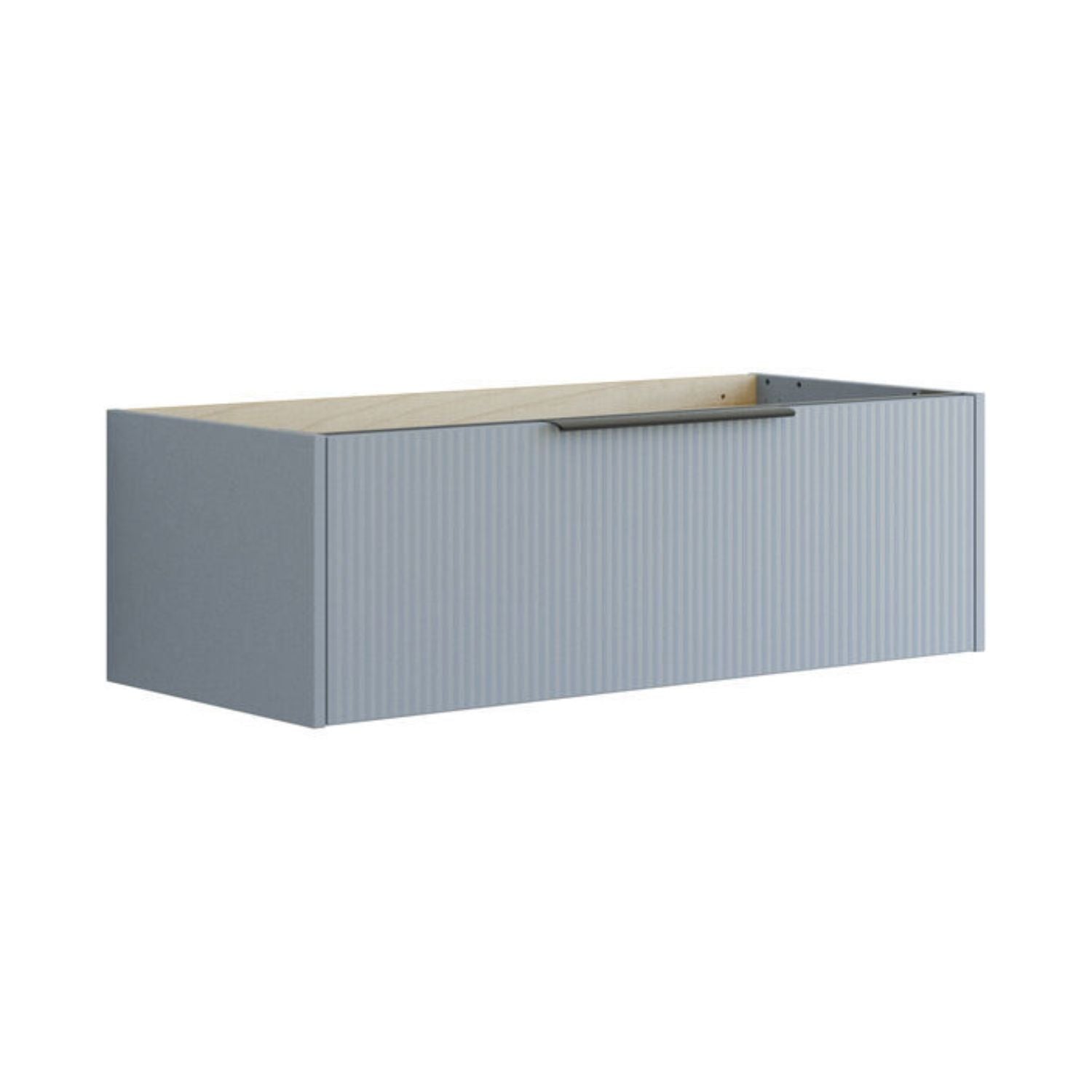 Dansani Mido+ Classic Stripet Servantskap 1 Skuff Lyseblå matt / 100cm Dansani Servantskap DA-N23-N016