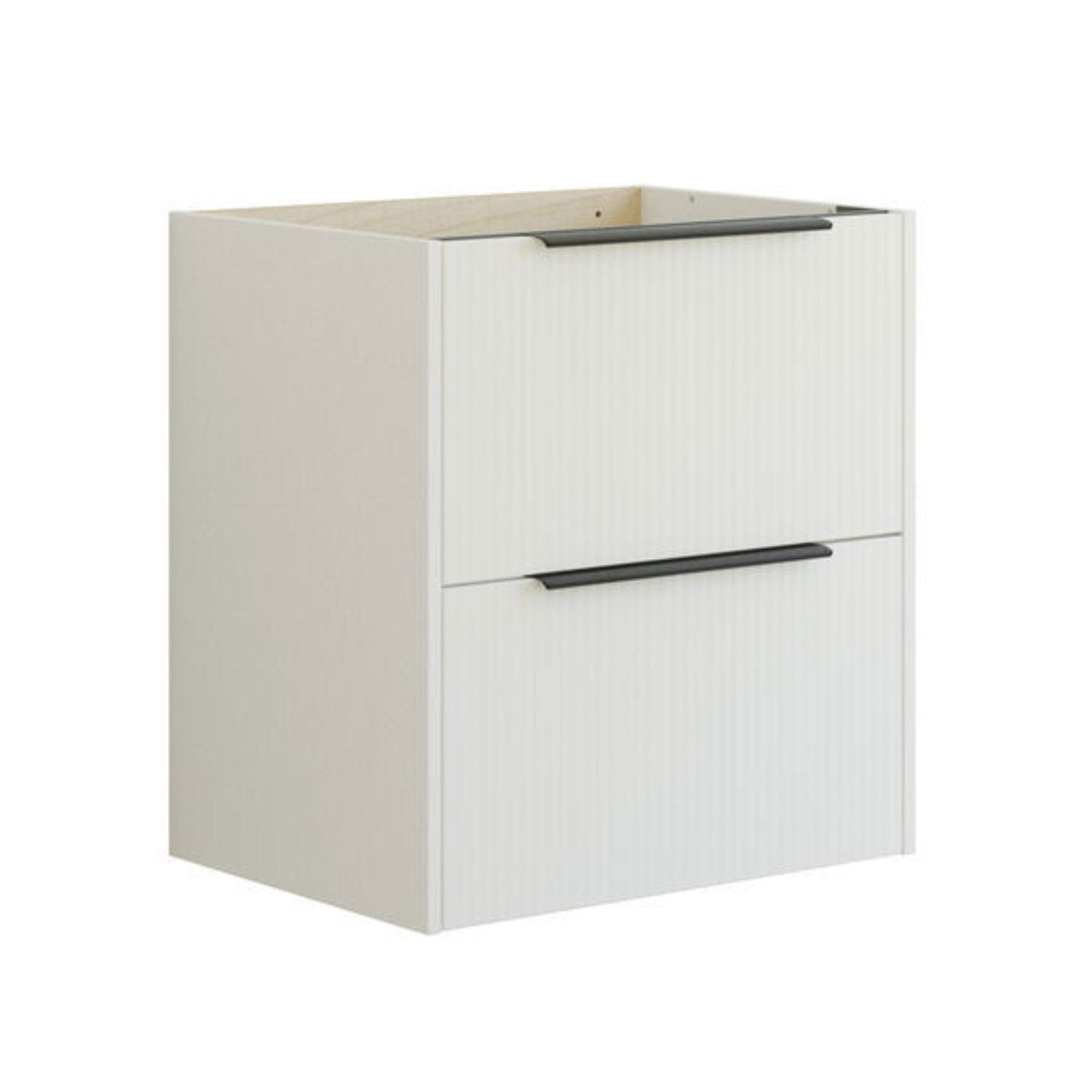 Dansani Mido+ Classic Stripet Servantskap 2 Skuff Hvit matt / 60cm Dansani Servantskap DA-N27-N010