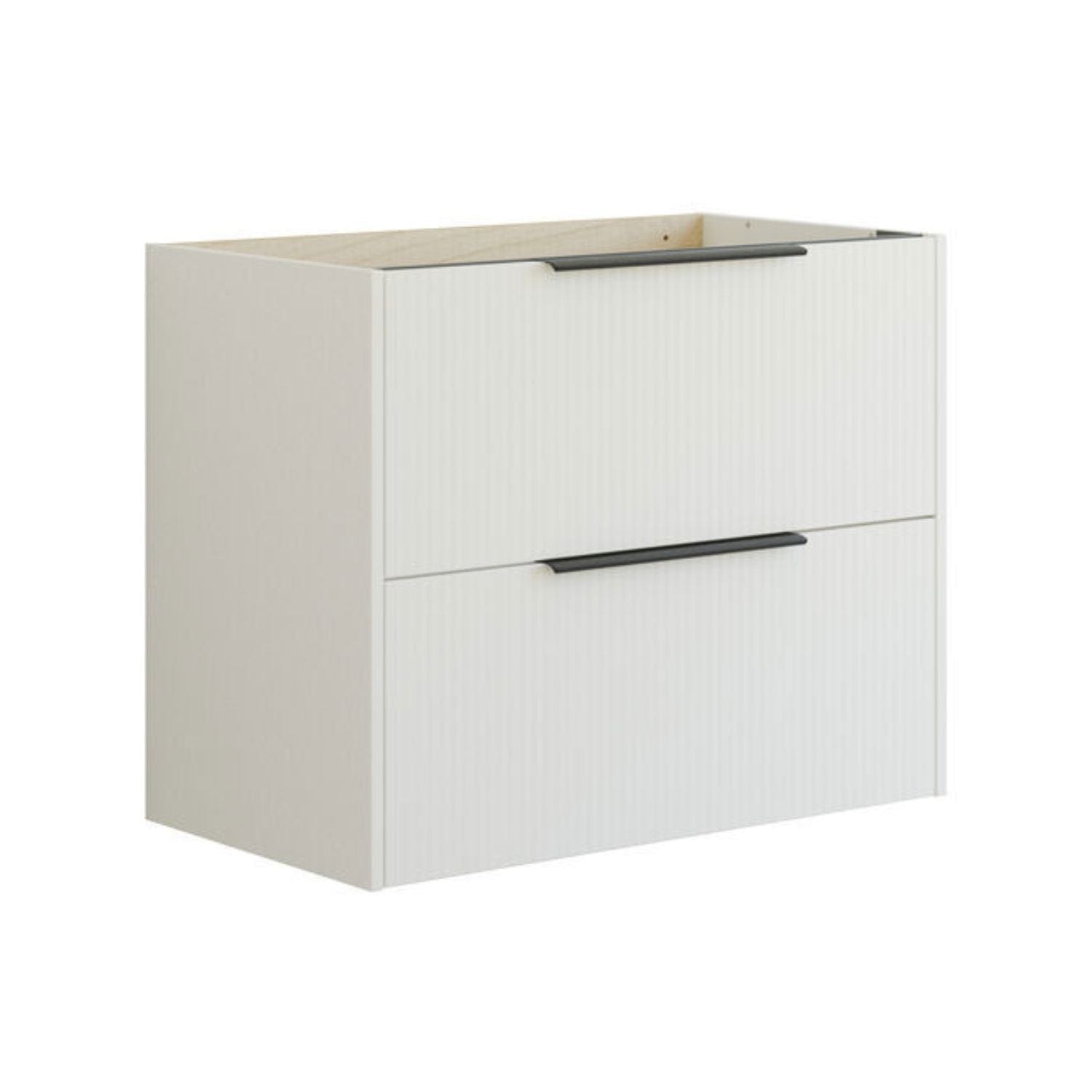 Dansani Mido+ Classic Stripet Servantskap 2 Skuff Hvit matt / 80cm Dansani Servantskap DA-N28-N010