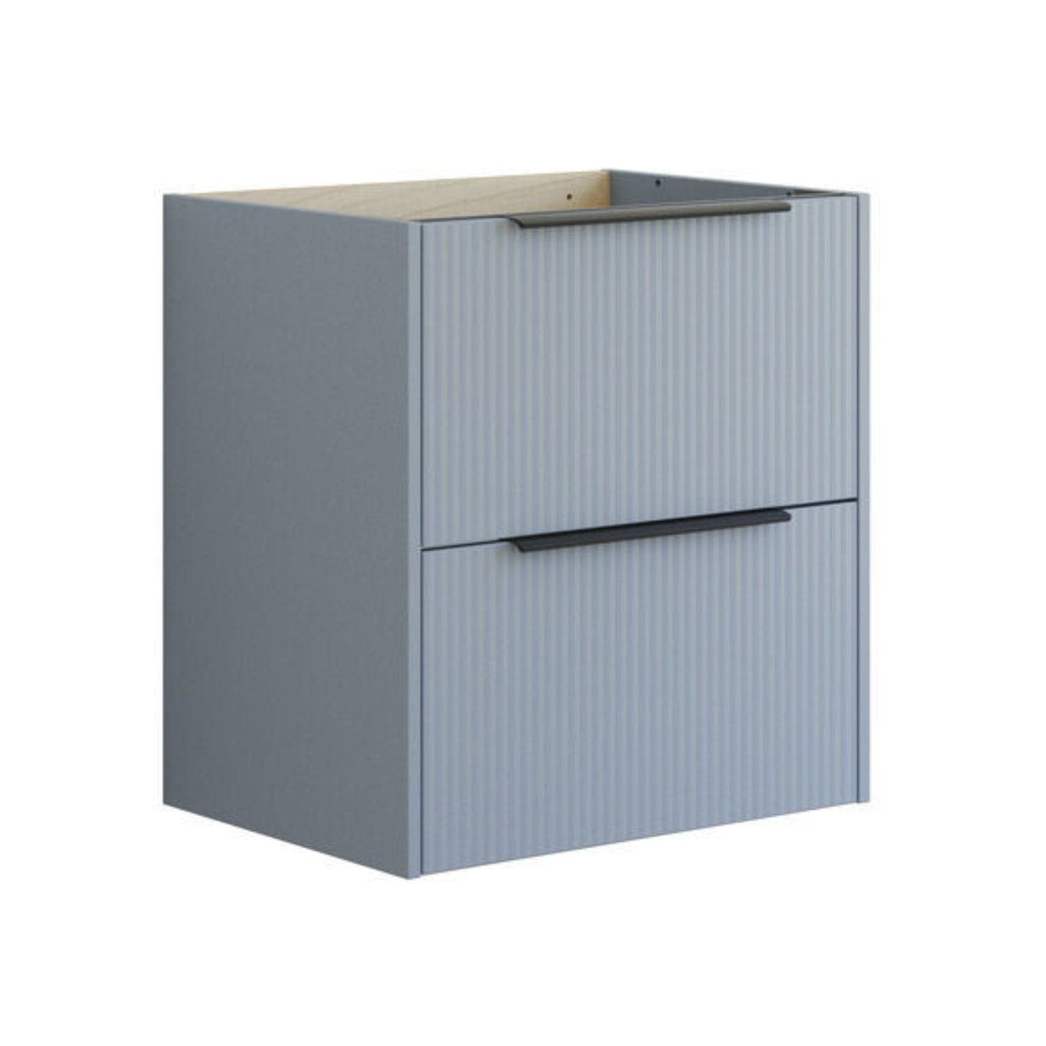 Dansani Mido+ Classic Stripet Servantskap 2 Skuff Lyseblå matt / 60cm Dansani Servantskap DA-N27-N016