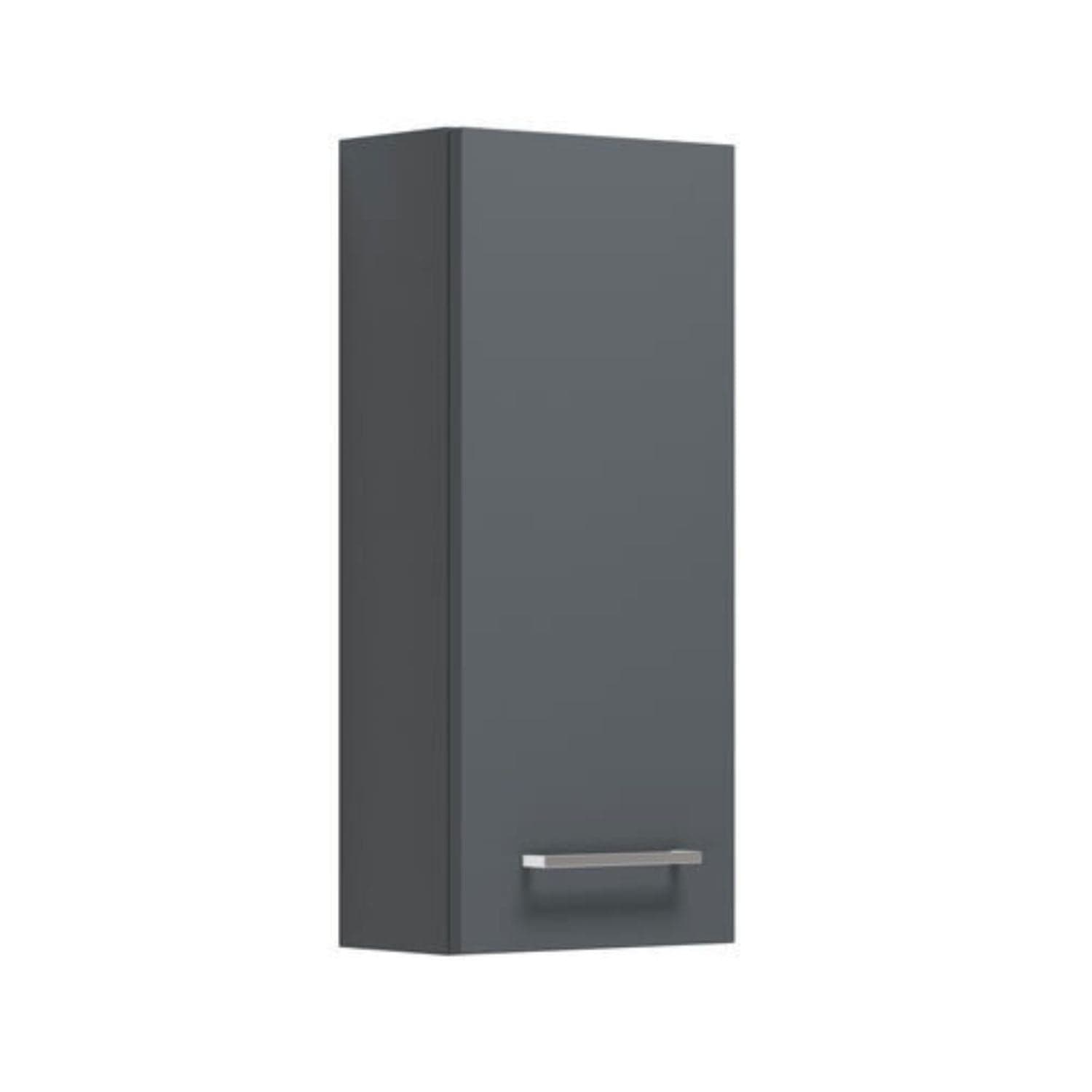 Dansani Mido+ Glatt Overskap 1 dør B30xH70xD19cm Grå matt / Høyre hengslet Dansani Sideskap bad DA-P27-1103