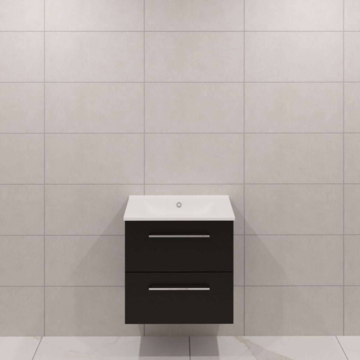 Dansani Mido+ Møbelpakke Servantskap med servant Svart struktur / 60cm / Ingen Dansani Møbelpakke bad DA-MMA-2329