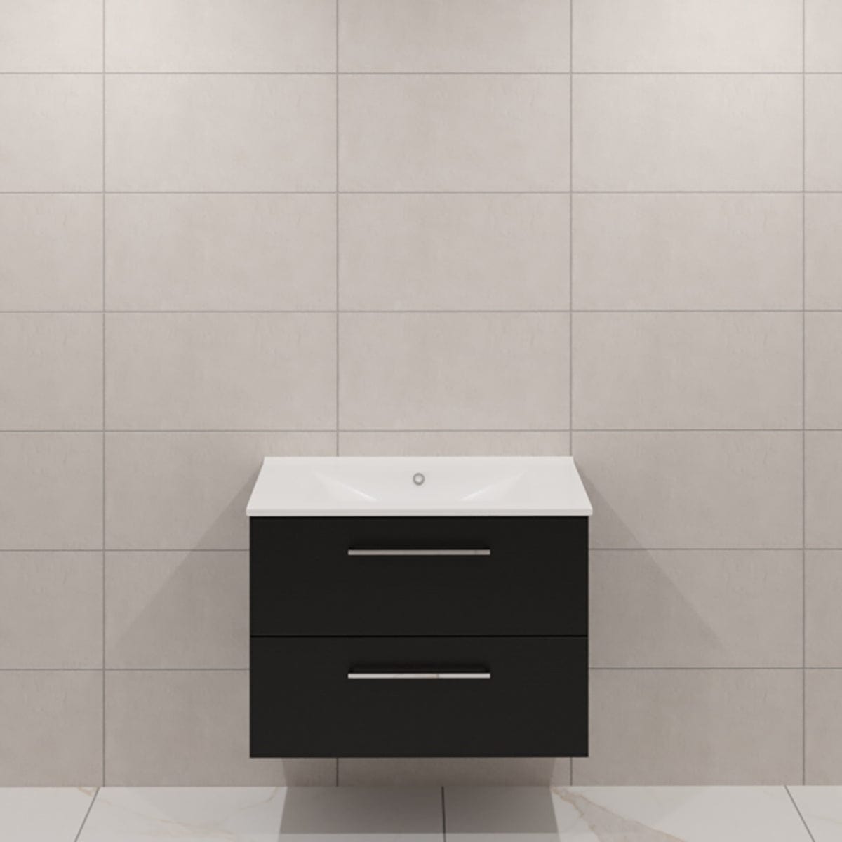 Dansani Mido+ Møbelpakke Servantskap med servant Svart struktur / 80cm / Ingen Dansani Møbelpakke bad DA-MMA-2429