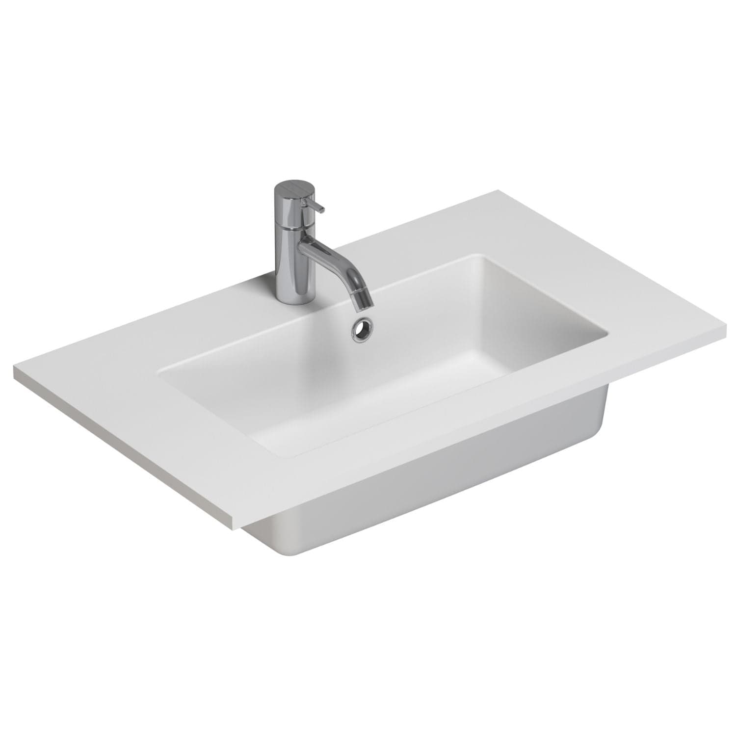 Dansani Mini Minore Servant B40-80xH1,5xD35,5cm Hvit matt / 60cm / Ja Dansani Baderomsservant DA-337206203