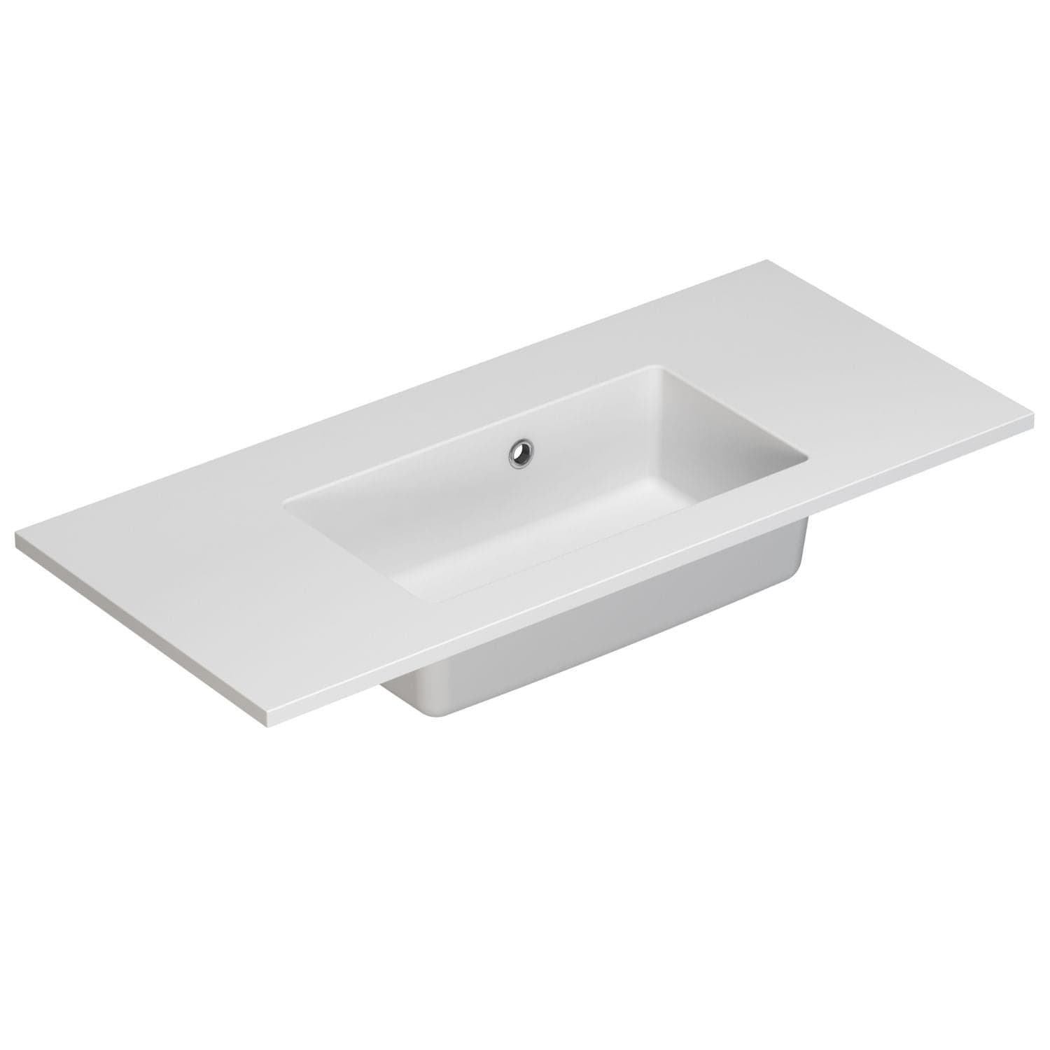 Dansani Mini Minore Servant B40-80xH1,5xD35,5cm Hvit matt / 80cm / Nei Dansani Baderomsservant DA-337208103