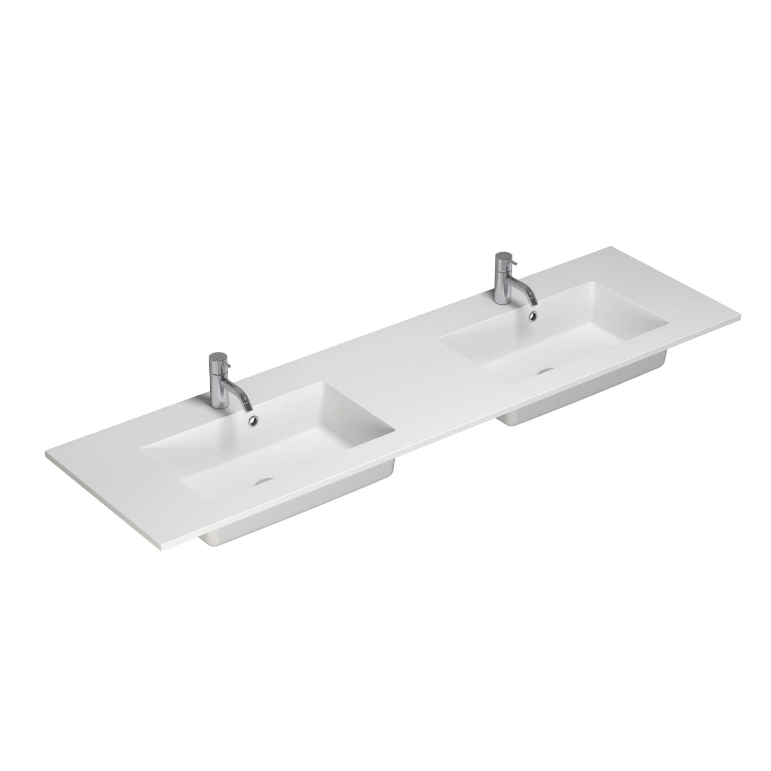 Dansani Minore Servant B60-120xH1,5xD45,5cm Hvit matt / 160cm dobbel / Ja Dansani Baderomsservant DA-337116203